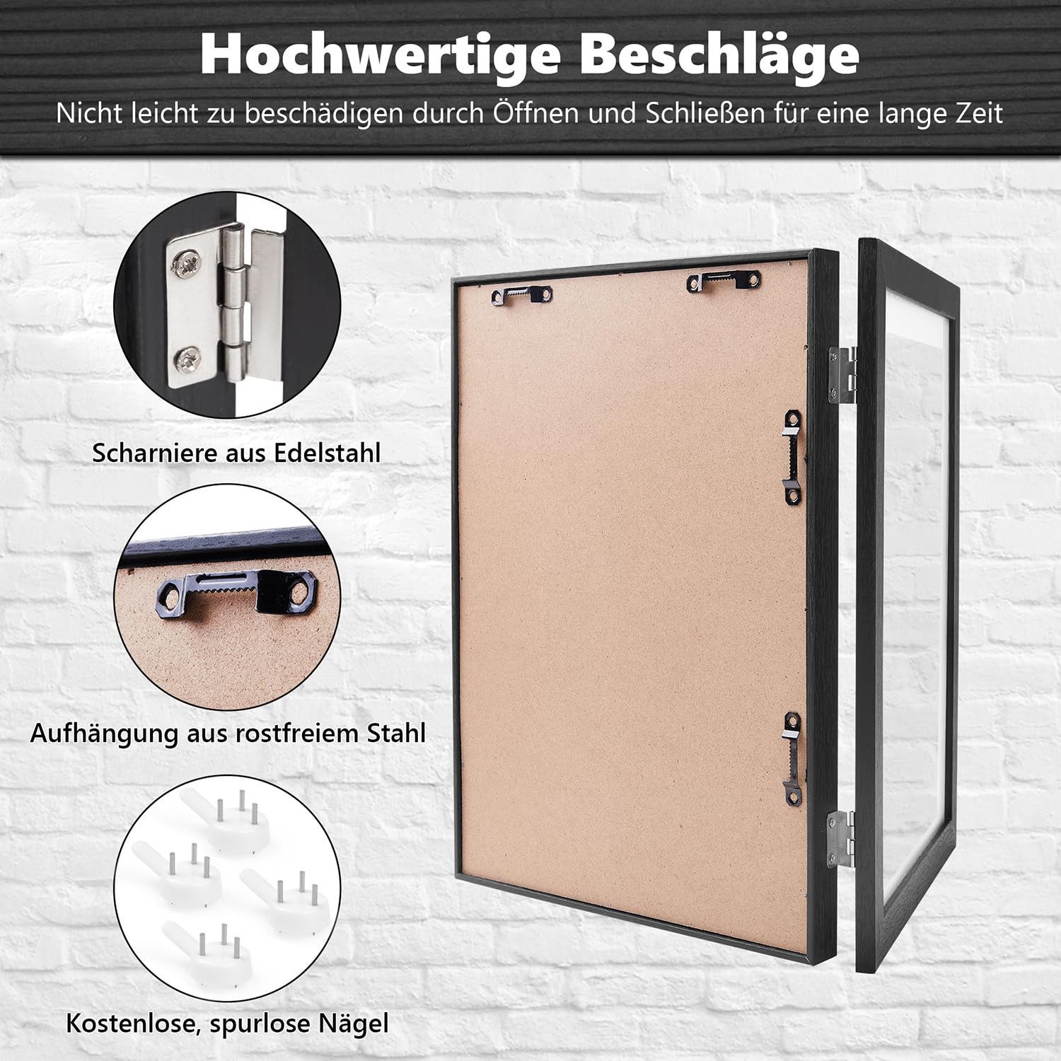 SURFOU Bilderrahmen Bilderrahmen Holz – Klappbarer Foto- & Kunstwerke Aufbe günstig online kaufen