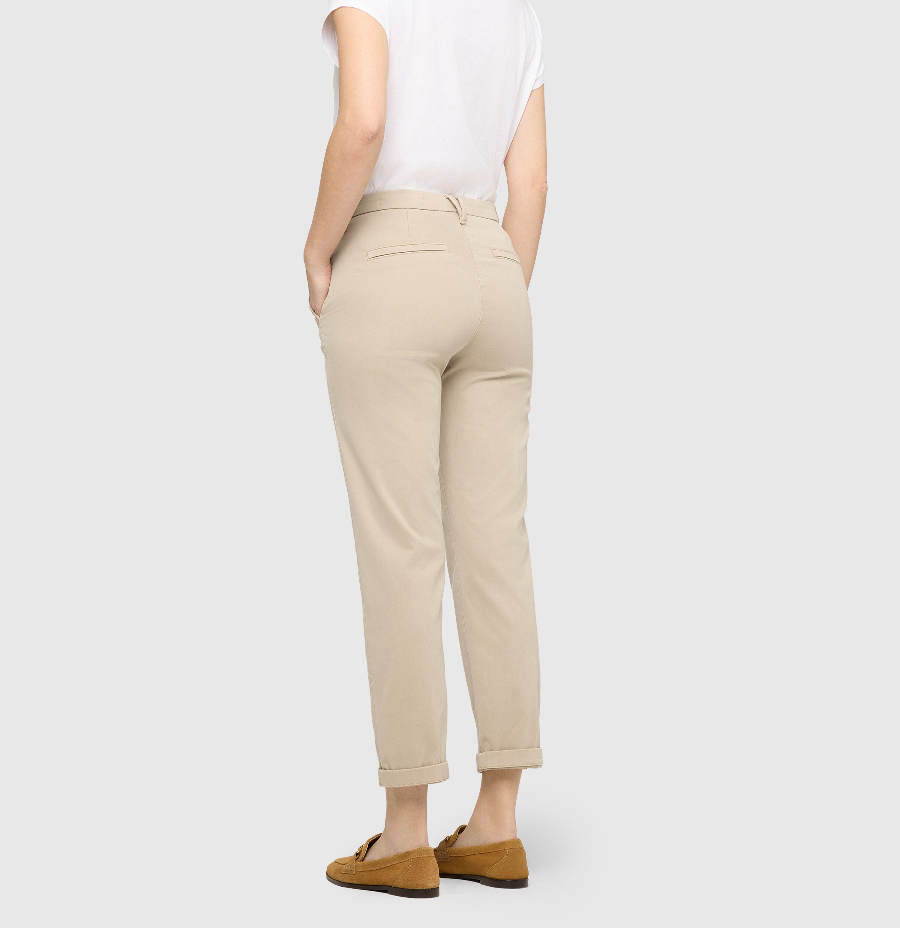 MAC Chinohose Elastischer Materialmix mit hervorragendem Rücksprung-Verhalten