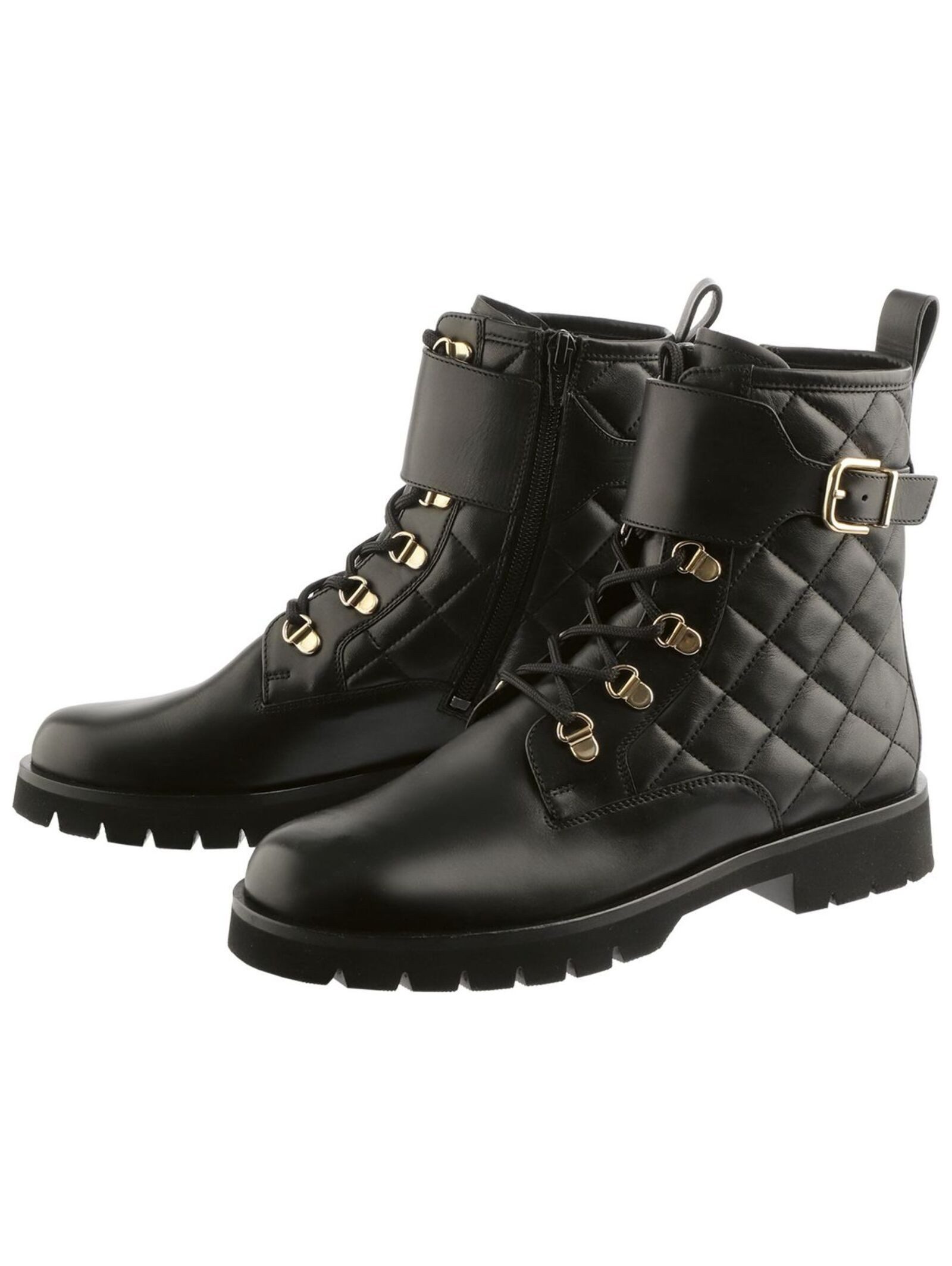 Högl Högl Stiefelette Leder Schnürstiefelette