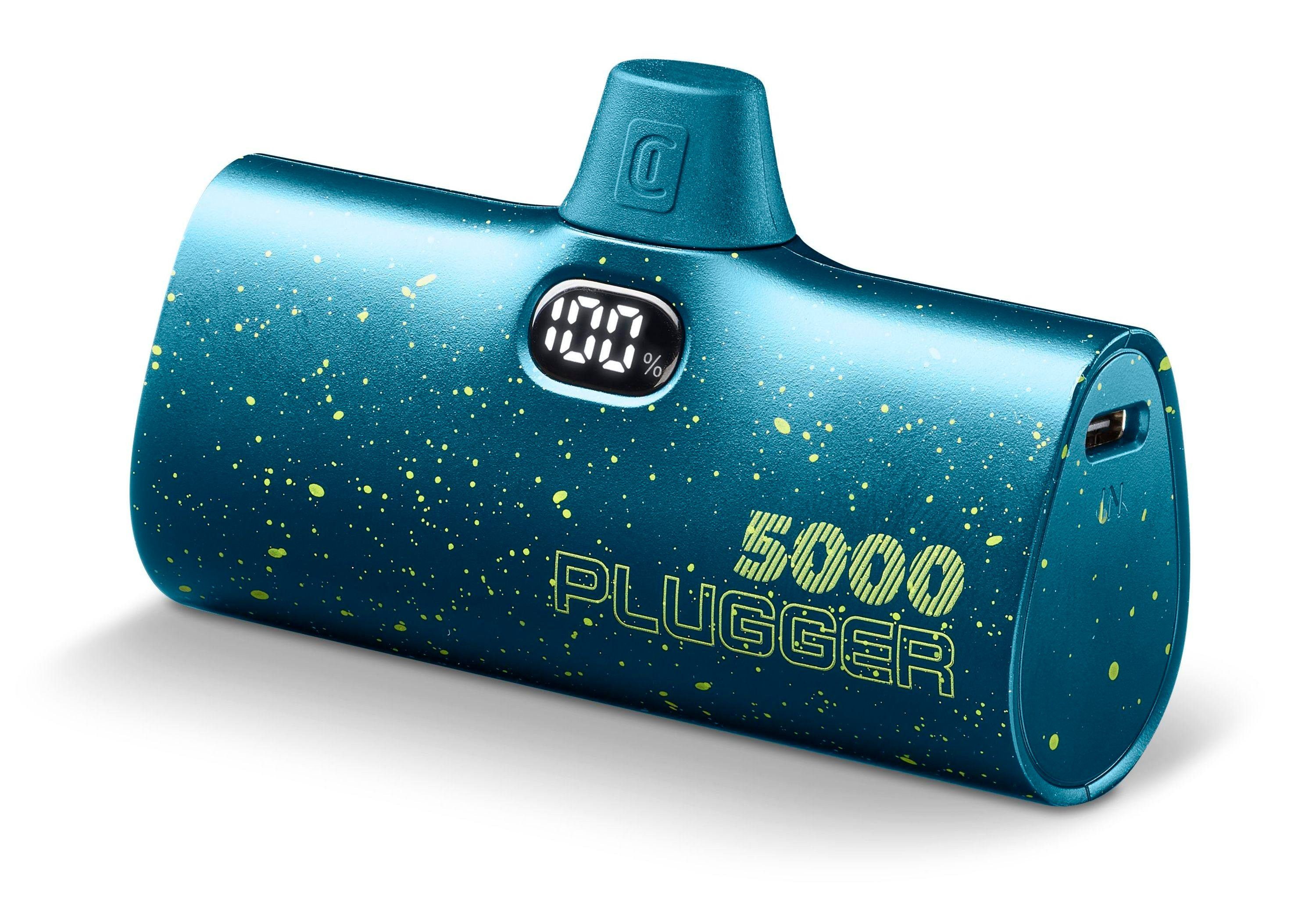 Cellularline USB-C Power Bank PLUGGER 5000 - 20W Power Delivery - Blau Powerbank