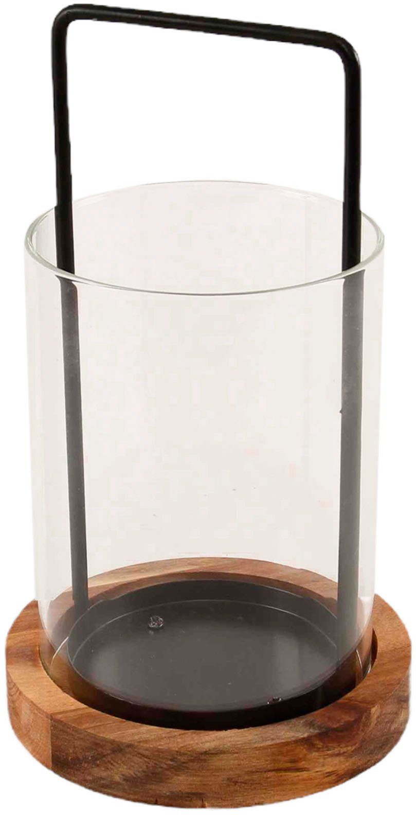 Höhe Stumpenkerzenhalter, 22 Weillen Windlicht ca. Home Glaszylinder St), affaire abnehmbarer (1 Kerzenhalter cm,