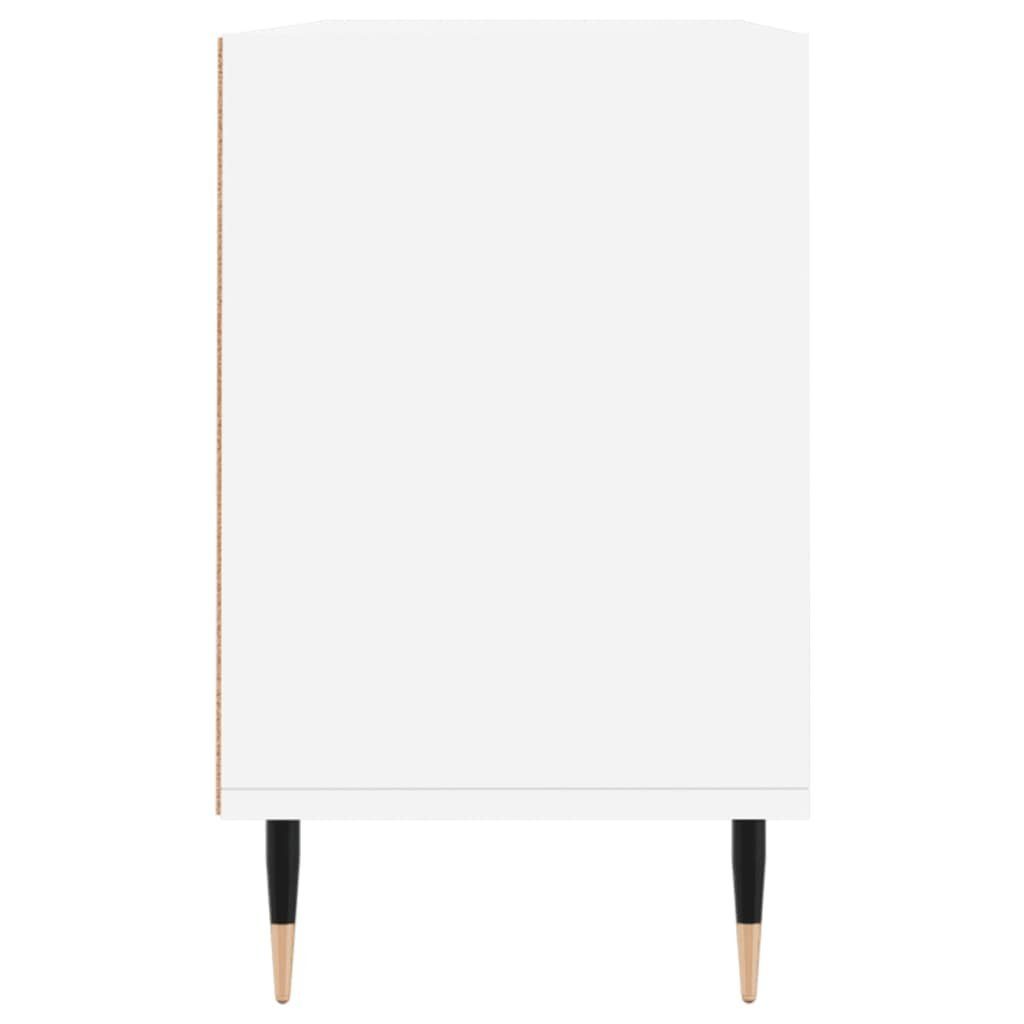 Holzwerkstoff Weiß 103,5x30x50 TV-Schrank furnicato cm