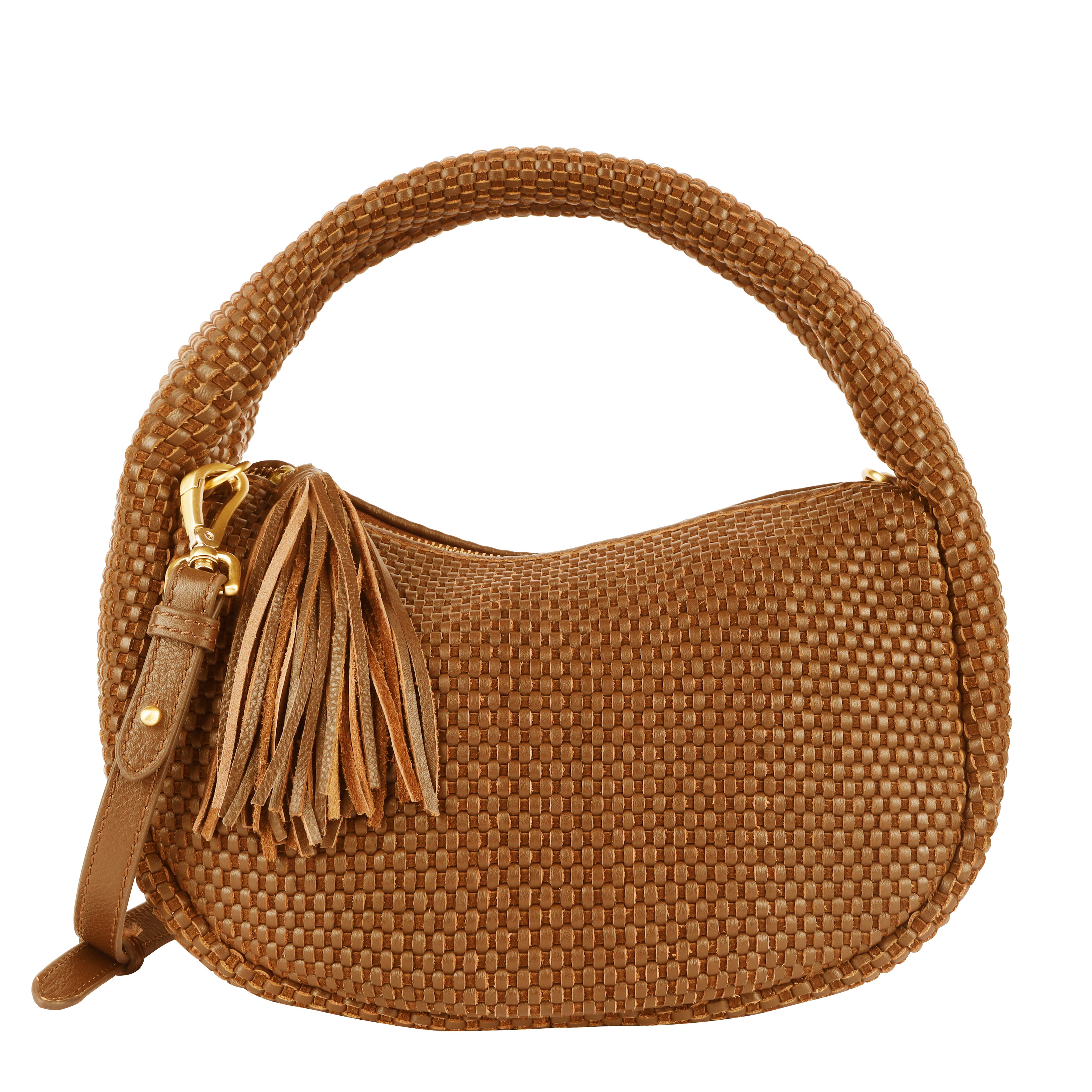 HARBOUR 2nd Hobo Isolina, Damen Tragetasche, Handtasche, Umhängetasche mit Fransen