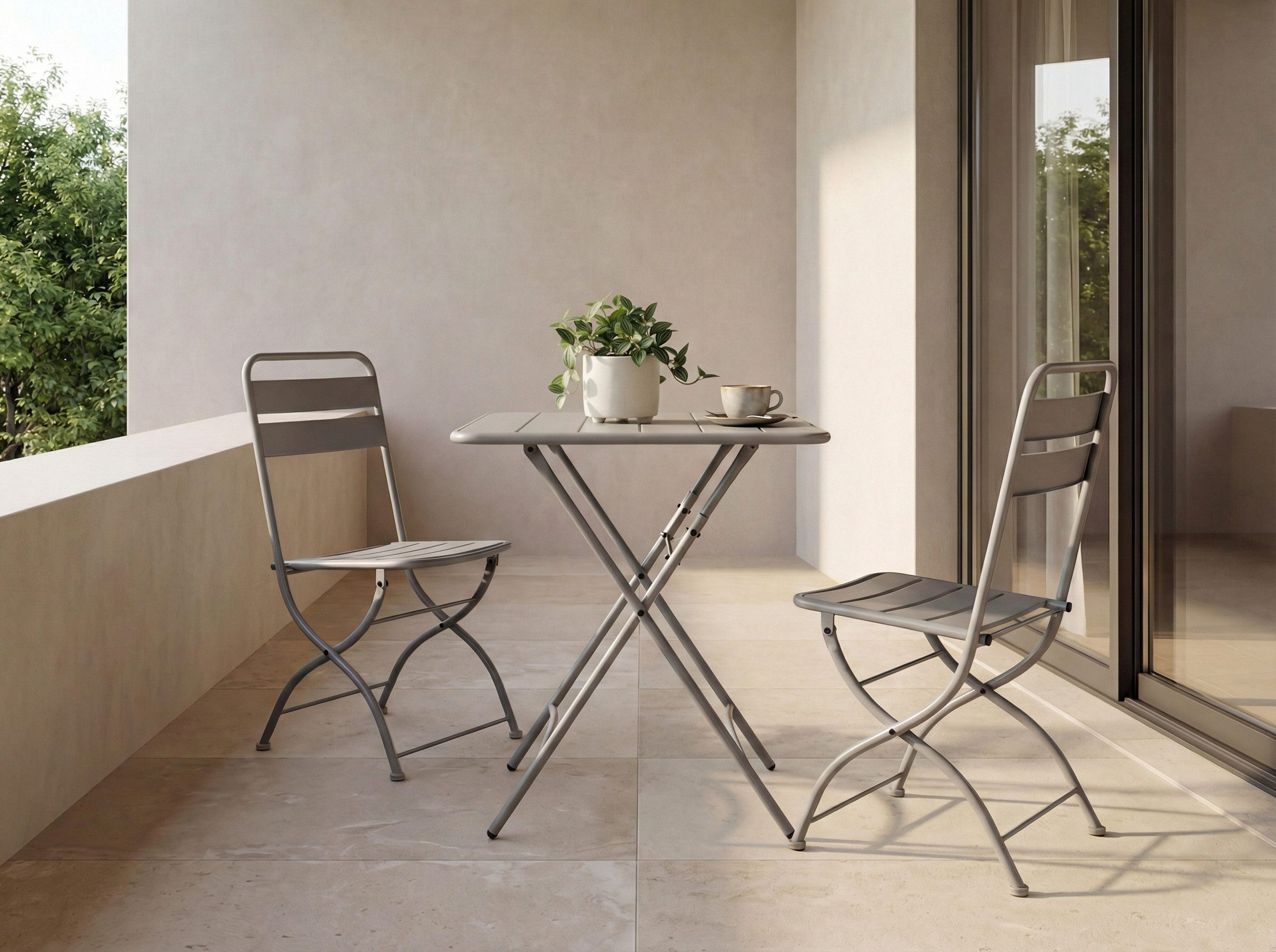 faee Gartenlounge-Set Paros, 3-teilig, Stahl