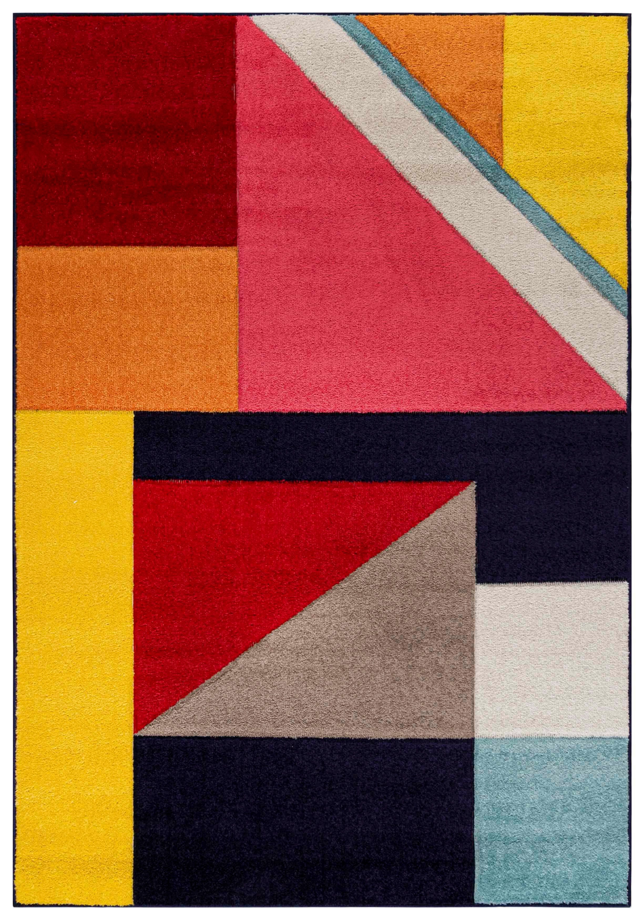 Mazovia Designteppich Modern Geometrischer Teppich Bunt günstig online kaufen