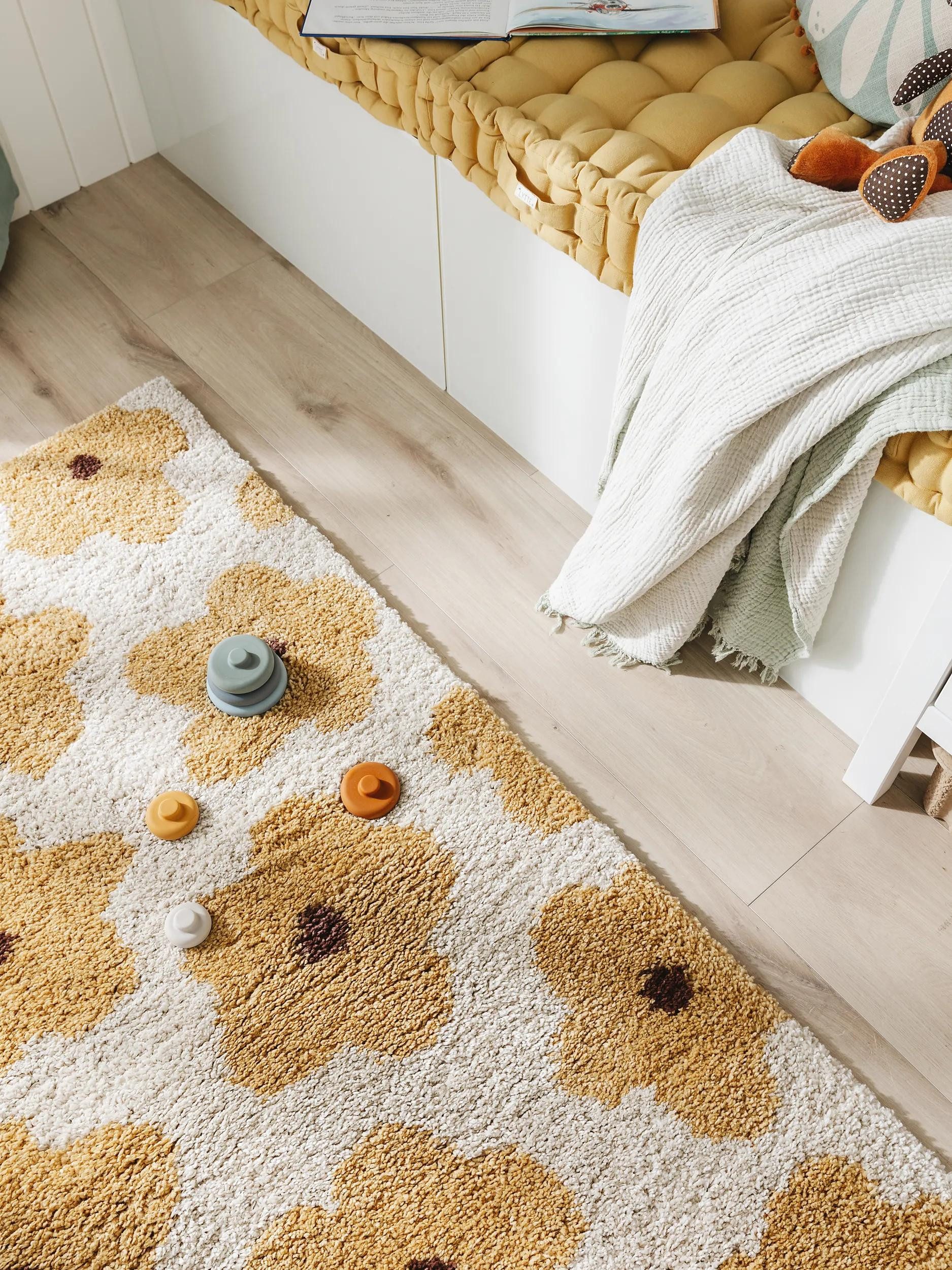 benuta Kinderteppich Gobi, rechteckig, Höhe: 21 mm, Teppich Wohnzimmer, Schlafzimmer, Esszimmer, Flur, Kunstfaser, Cozy