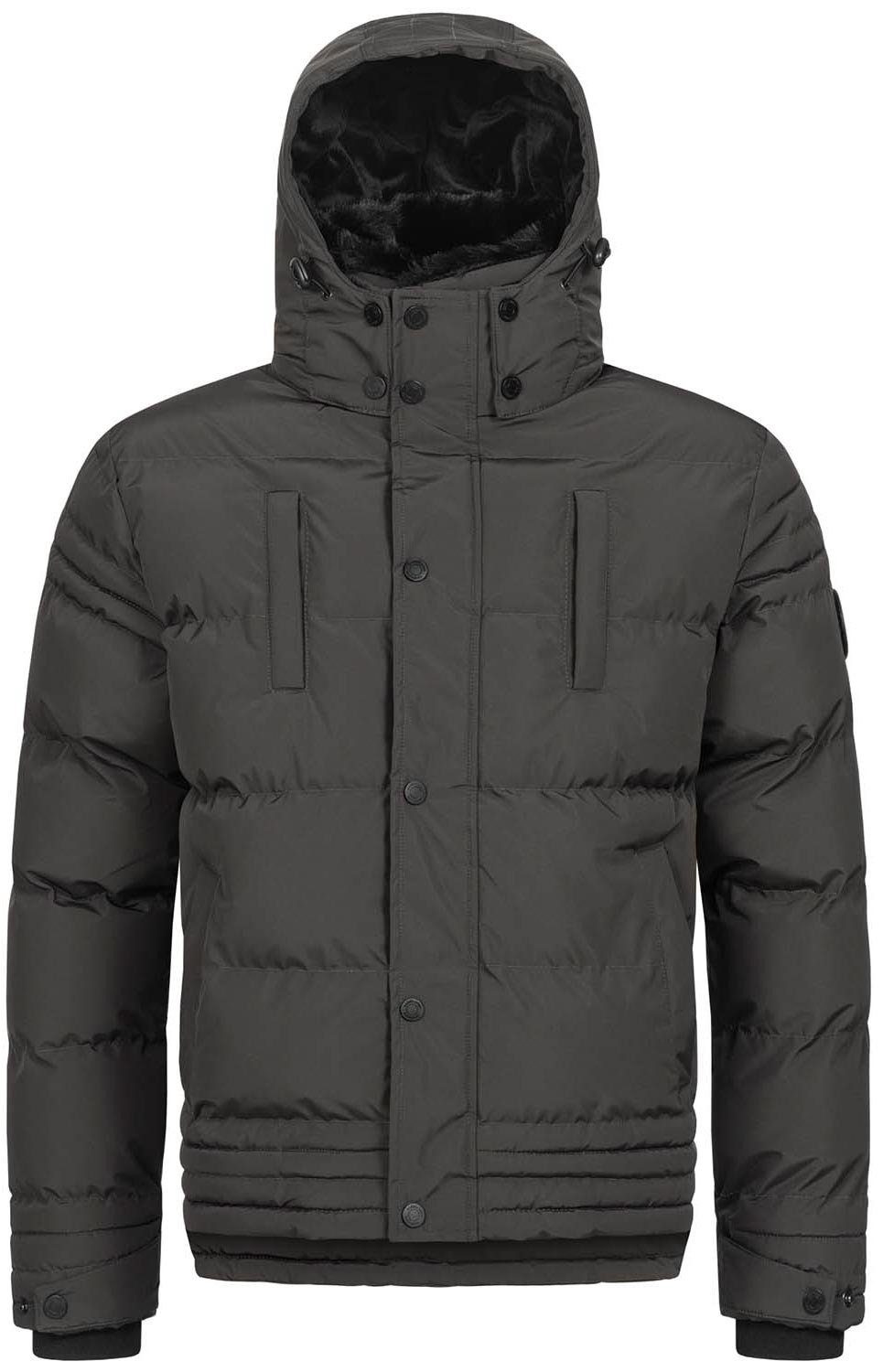 Alessandro Salvarini Winterjacke ASFabiano mit warmem Teddyfell und abnehmbarer Kapuze