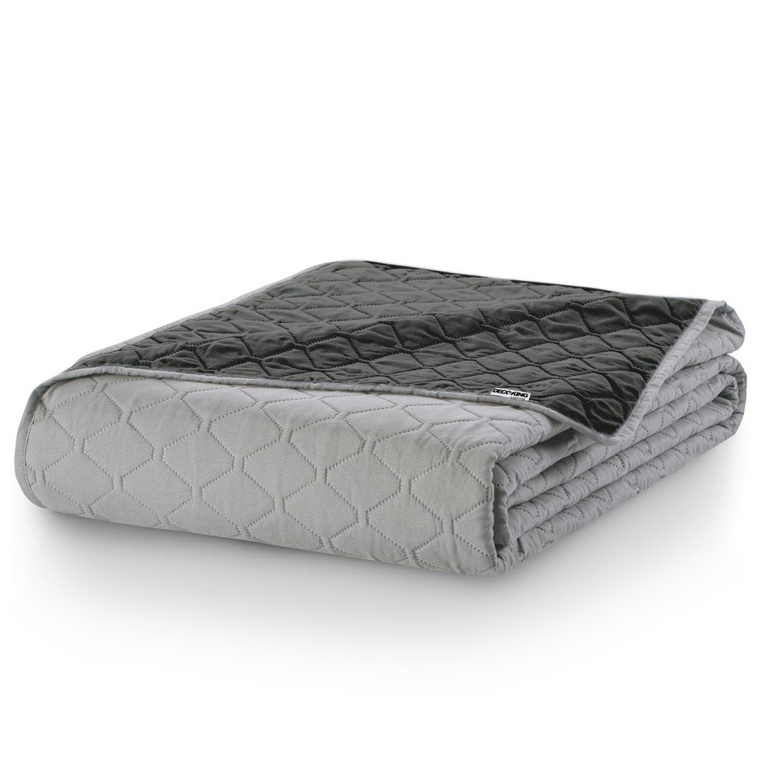 DecoKing Tagesdecke Bettüberwurf mit Uni Wendedesign günstig online kaufen