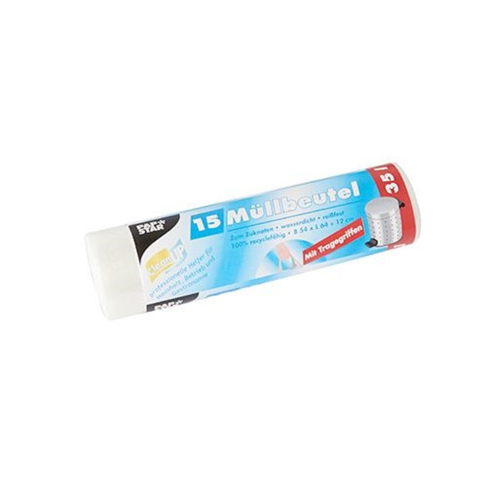 PAPSTAR Mülltrennsystem 15 Müllbeutel 64x54cm 12my transparent - 35 Liter
