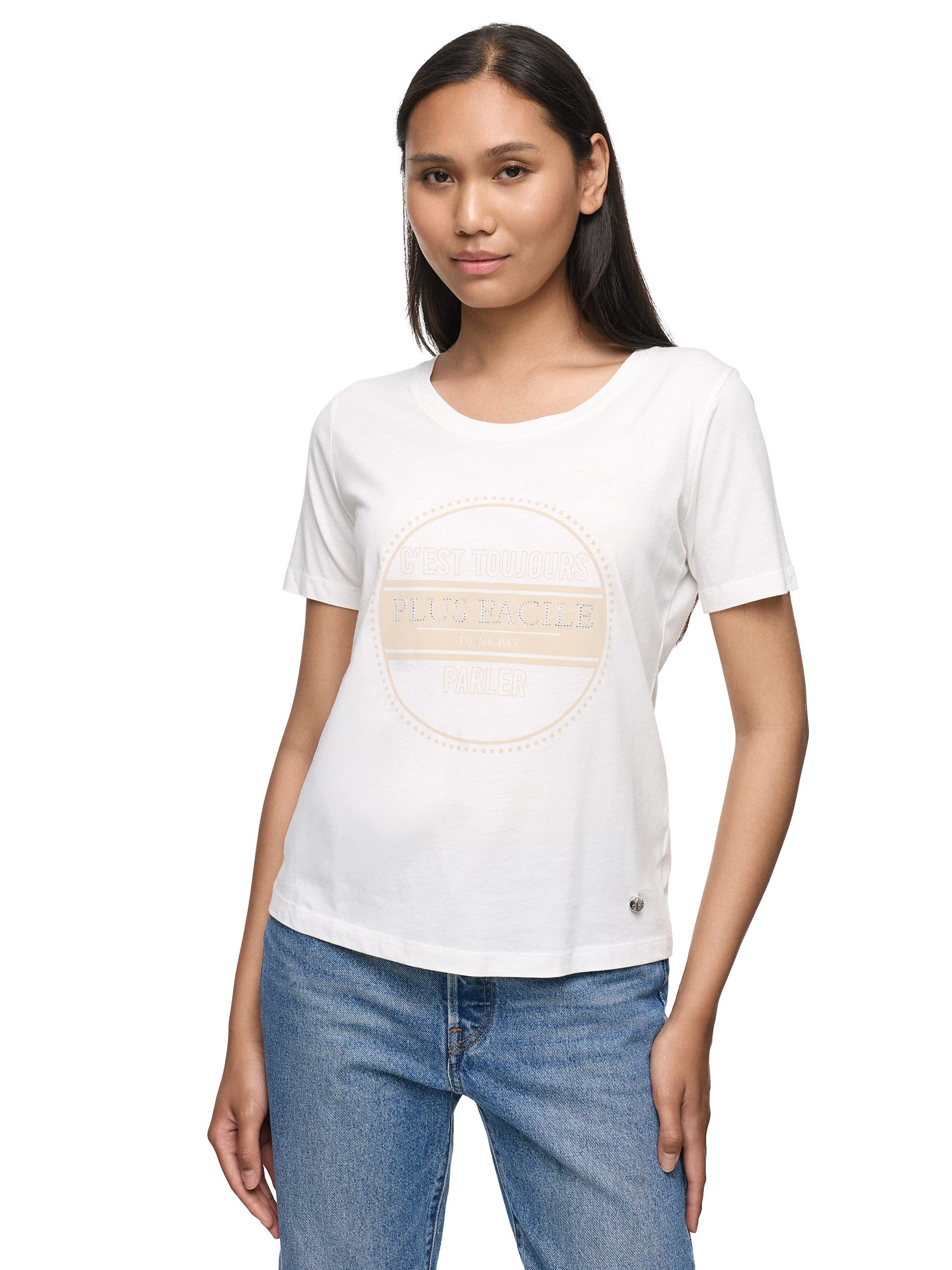 Decay T-Shirt Decay Damen T-Shirt mit französischem Statement-Print