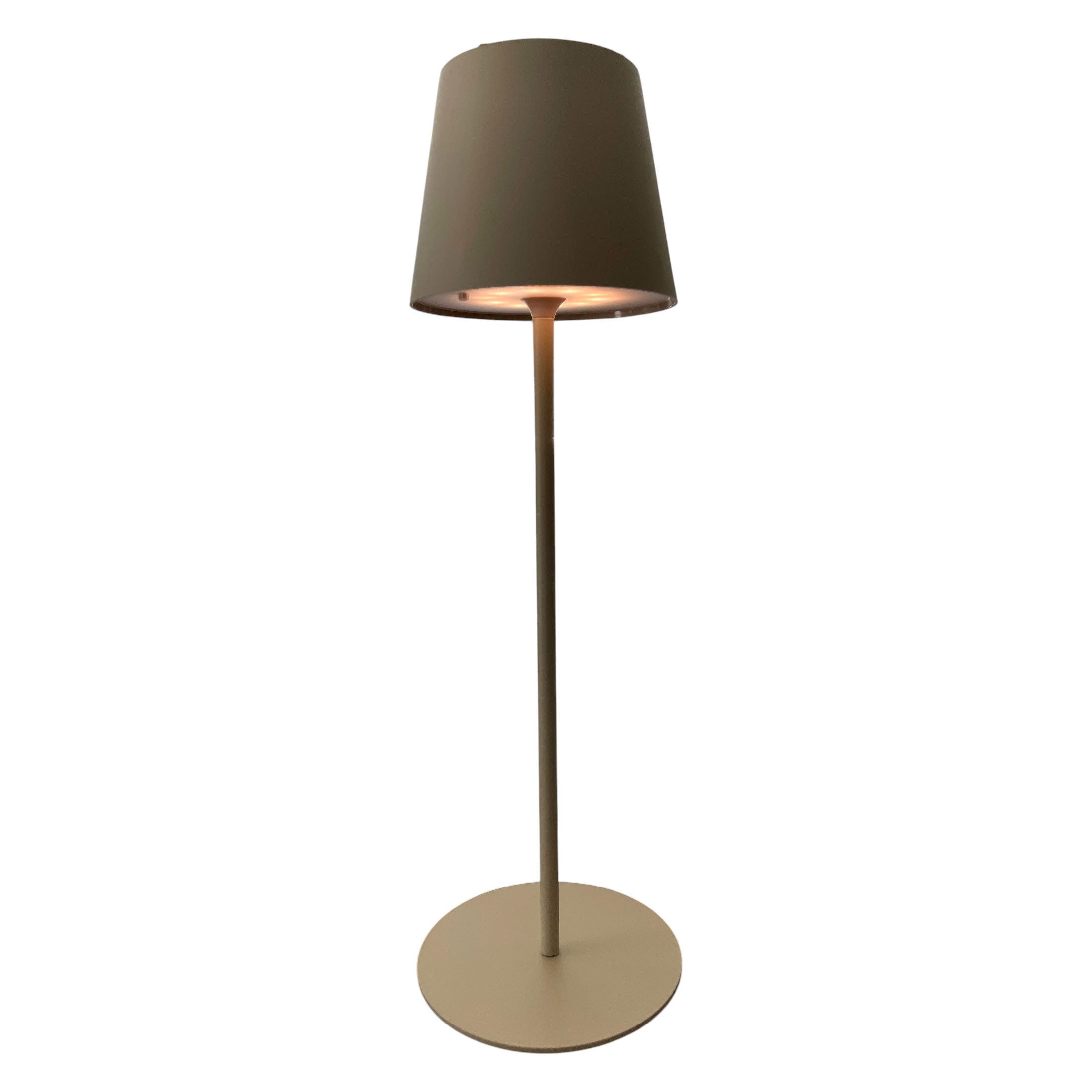 Coen Bakker Deco BV LED Außen-Stehlampe LED Lamp, LED, warmweiß, Solar variabel in 3 Höhen 49/86/123cm Sensor sand creme