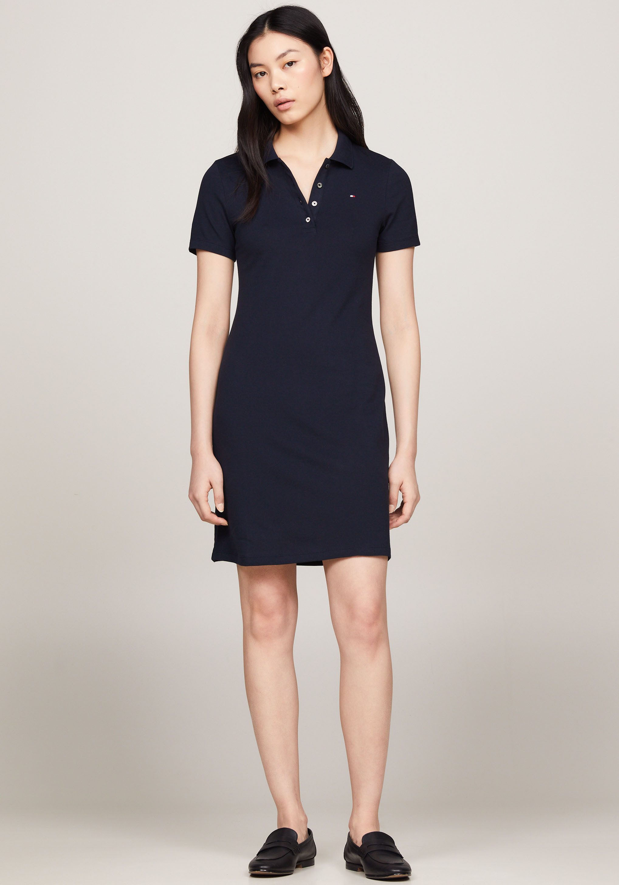 Tommy Hilfiger Polokleid 1985 SLIM PIQUE günstig online kaufen