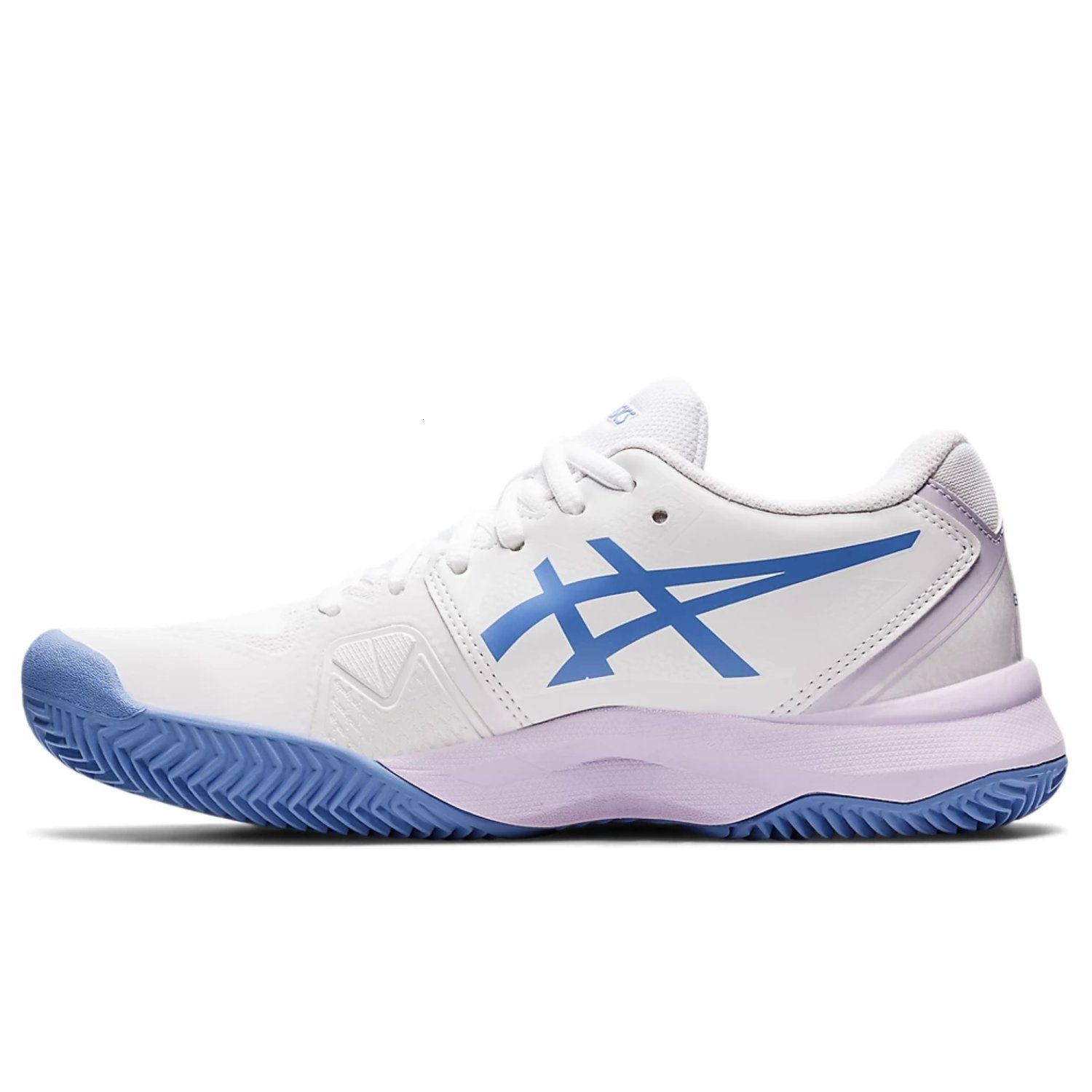 Asics Gel-Challenger 13 CLAY Damen Tennisschuh weiß/hellblau Tennisschuh