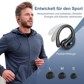 REDOM Wireless Kopfhörer Headset Ohrhörer Earbuds Bluetooth HiFi Stereo Bluetooth-Kopfhörer (Lärmreduzierung, Bluetooth 5.3, Touch, Wasserdicht, Ladeetui mit LED Anzeige, Kabellos, Geräuschisolierung)
