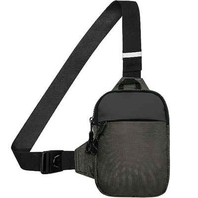 REDOM Schultertasche Brusttasche Sling Schulter Rucksack Rucksäcke Crossbody Umhängetasche (Herren und Damen 22 x 17 x 3 cm oder 19 x 13 x 3 cm, Geldgürtel, Sport, Sporttasche, Handytasche, Unisex), für Outdoor Camping Reisen Wandern Radfahren Multipurpose Tagepacks