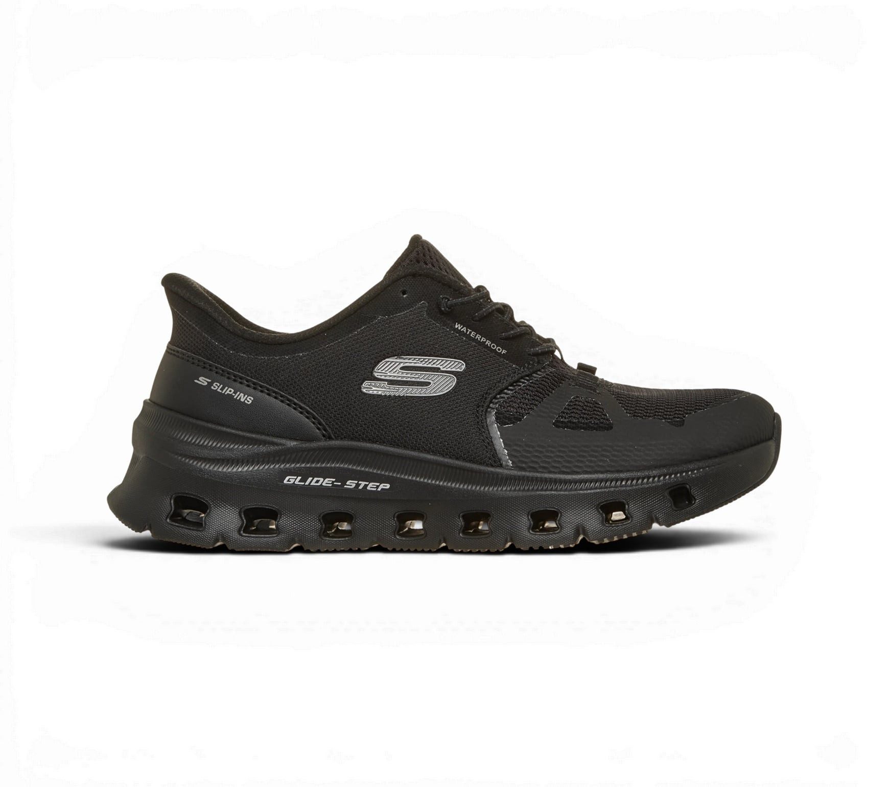 Skechers Slip-Ins Glide-Step Pro WP Soft Mist (wasserdicht) schwarz Damen Sneaker