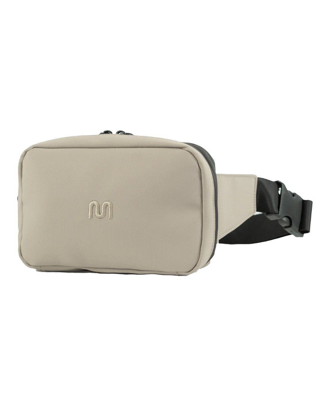 onemate Bauchtasche Hip Bag Pro / grau-beige, Im Volumen erweiterbar