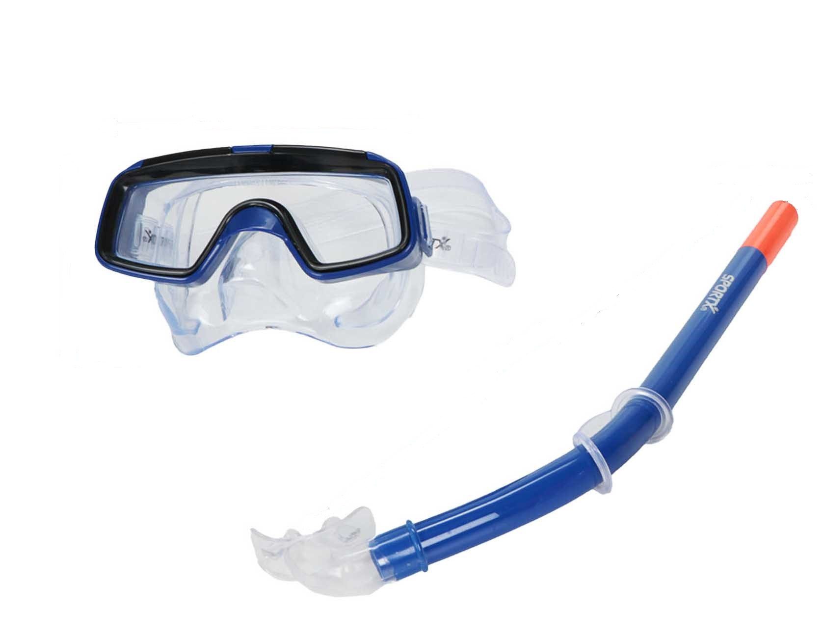 Bubble-Store Schnorchel für Kinder mit komfortablem Mundstück (verstellbarem Kopfband und Sicherheitsgläsern), Taucherbrille mit Maske und Schnorchel