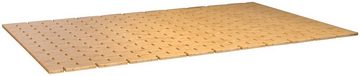Badematte Eisl, Höhe 6 mm, rutschhemmend beschichtet, strapazierfähig, Bambus, rechteckig, exklusiver Badvorleger für Dusche, Spa, Sauna, 70 x 50 cm