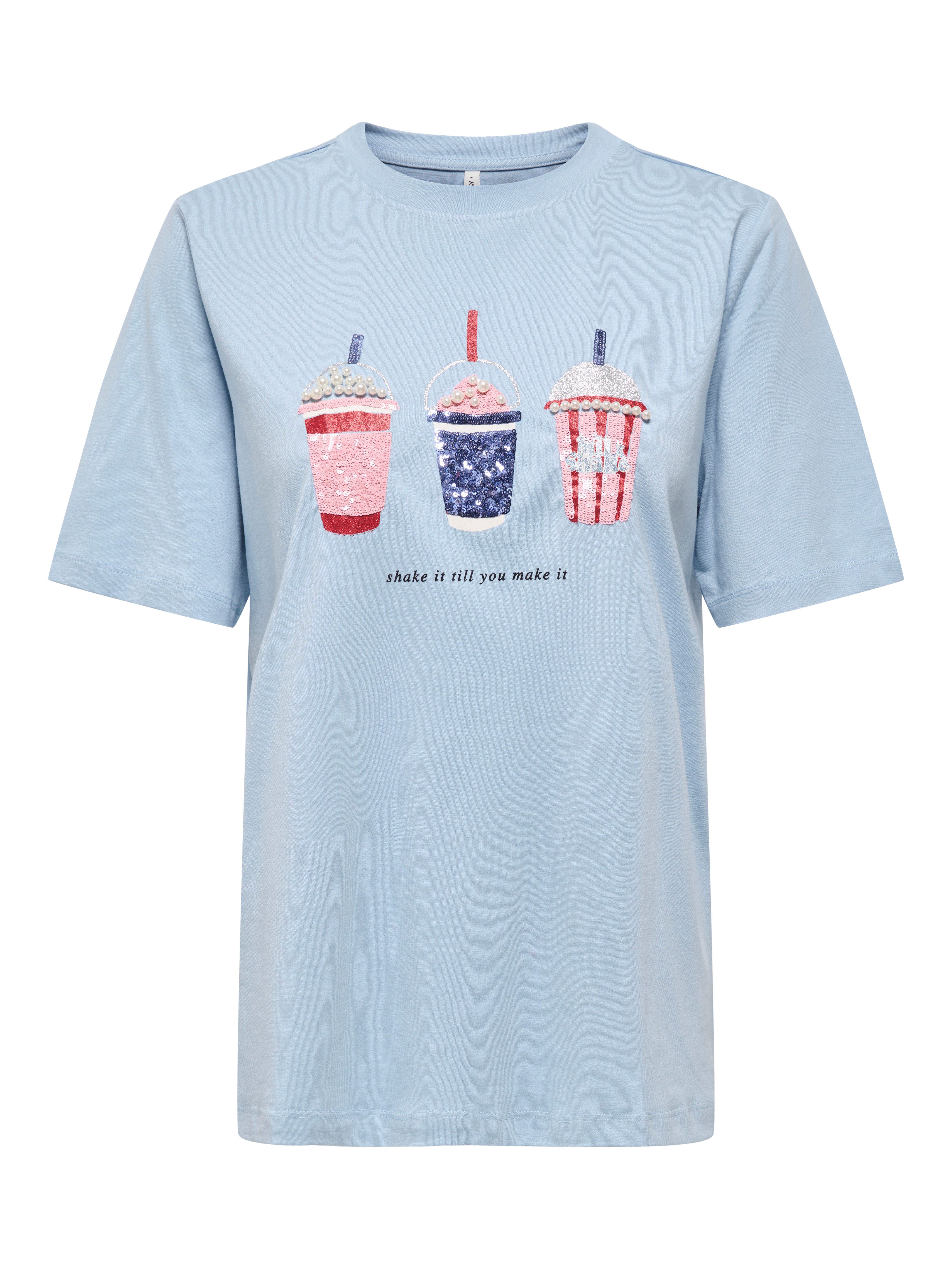 Kurzarmshirt ONLBURST LIFE S/S POPCORN TOP BOX JRS