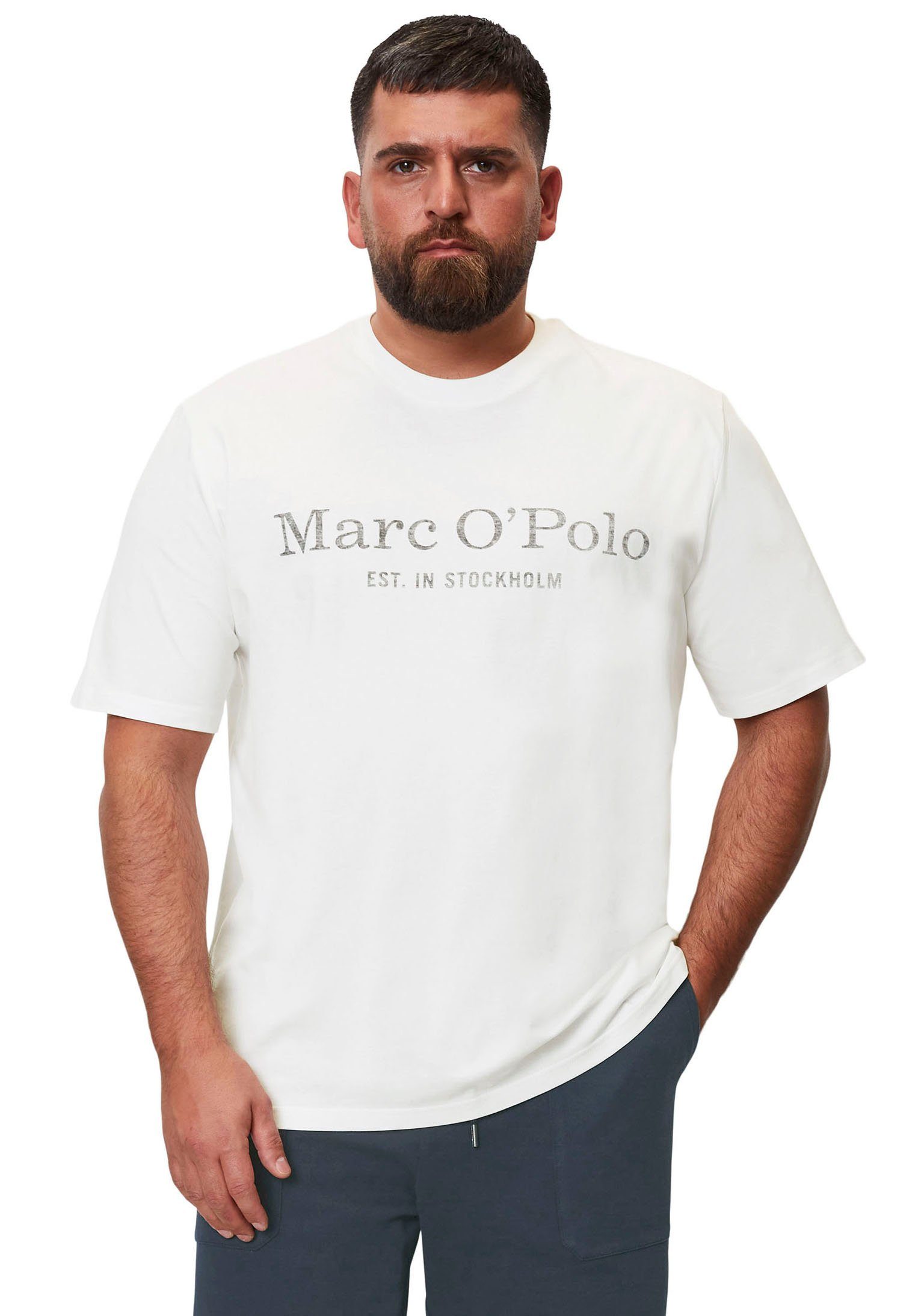 Garantierte Originalqualität Marc O'Polo white Big&Tall-Größen T-Shirt in