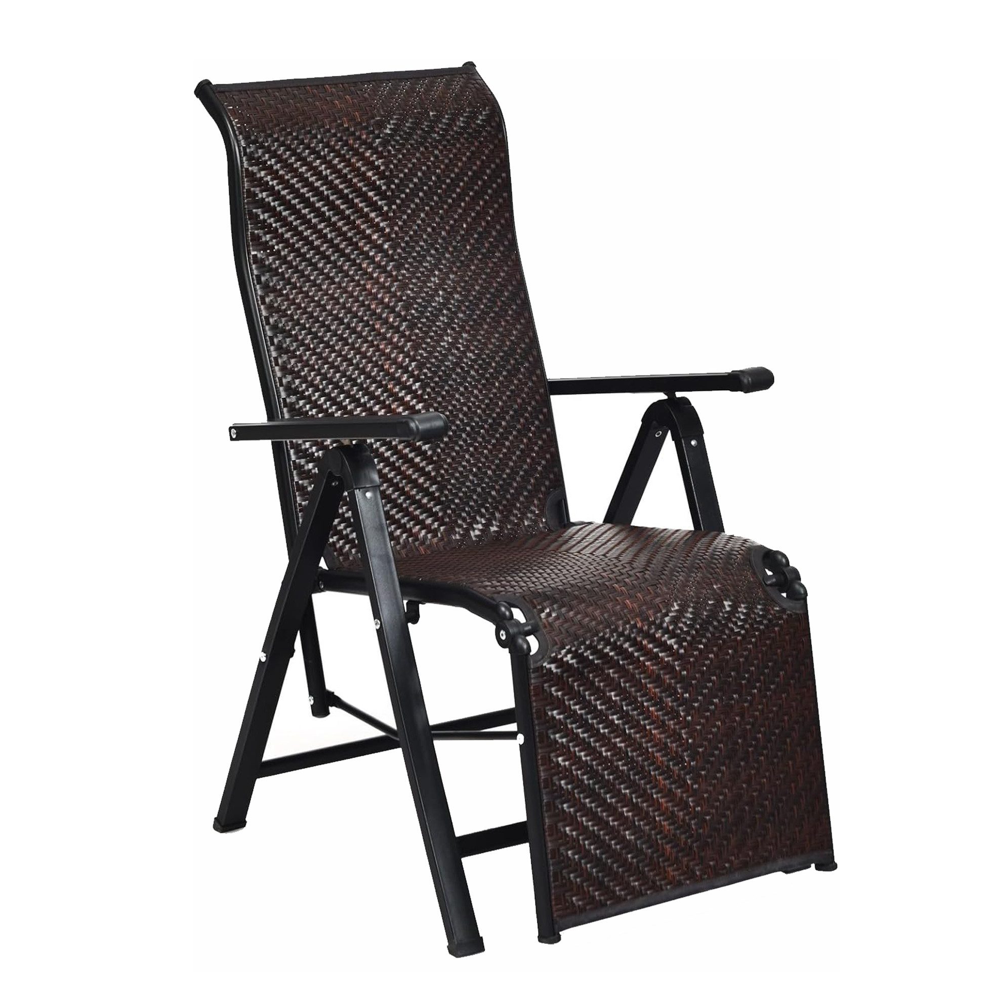 KOMFOTTEU Rattanstuhl Freizeitstuhl (1 St), Klappsessel aus PE-Rattan,verst günstig online kaufen