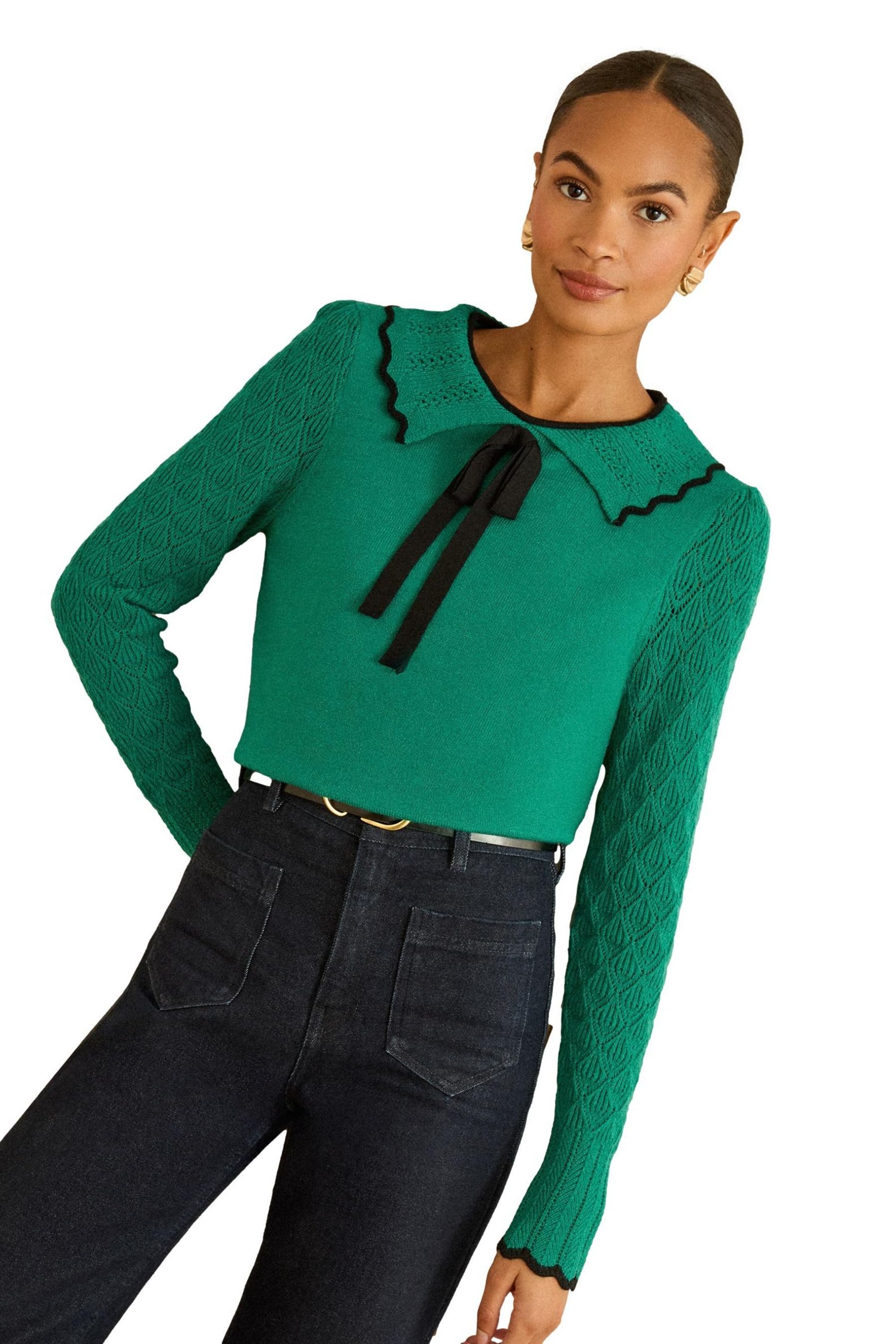 Strickpullover Love & Roses Strickpullover, Kragen, Regular Fit