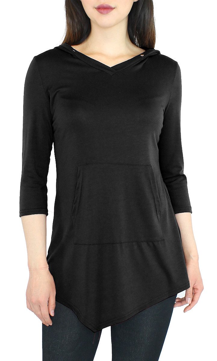 dy_mode Longshirt Damen 3/4 Langarmshirt mit günstig online kaufen