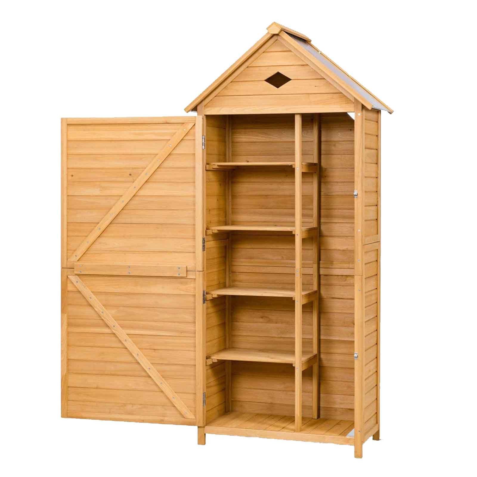 KOMFOTTEU Garten-Geräteschrank Gartenhaus Geräteschuppen, mit Satteldach & günstig online kaufen