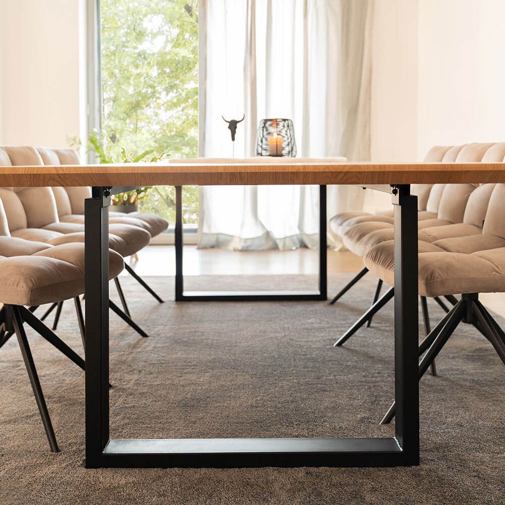 HOME DELUXE Esstisch Eckig AVENCIA inkl. U-Fuß – Bild 3 von 5