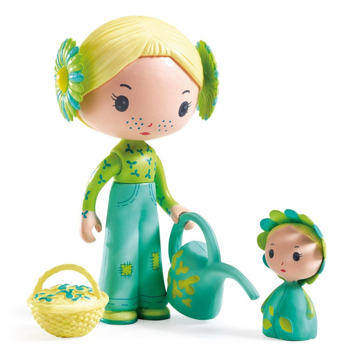 DJECO Spielfigur Tinyly Flore & Bloom Grün, (Set)