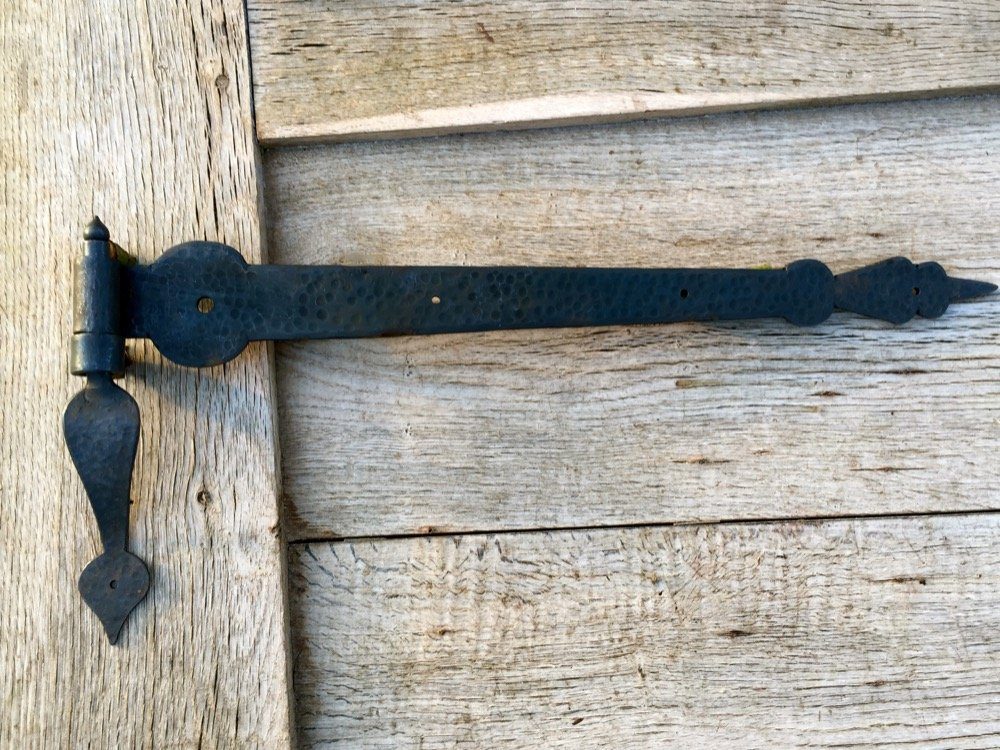 Antikas Torbeschlag Torbänder wie antik 2 Tor Scharniere Torbänder, schwarz Türband +