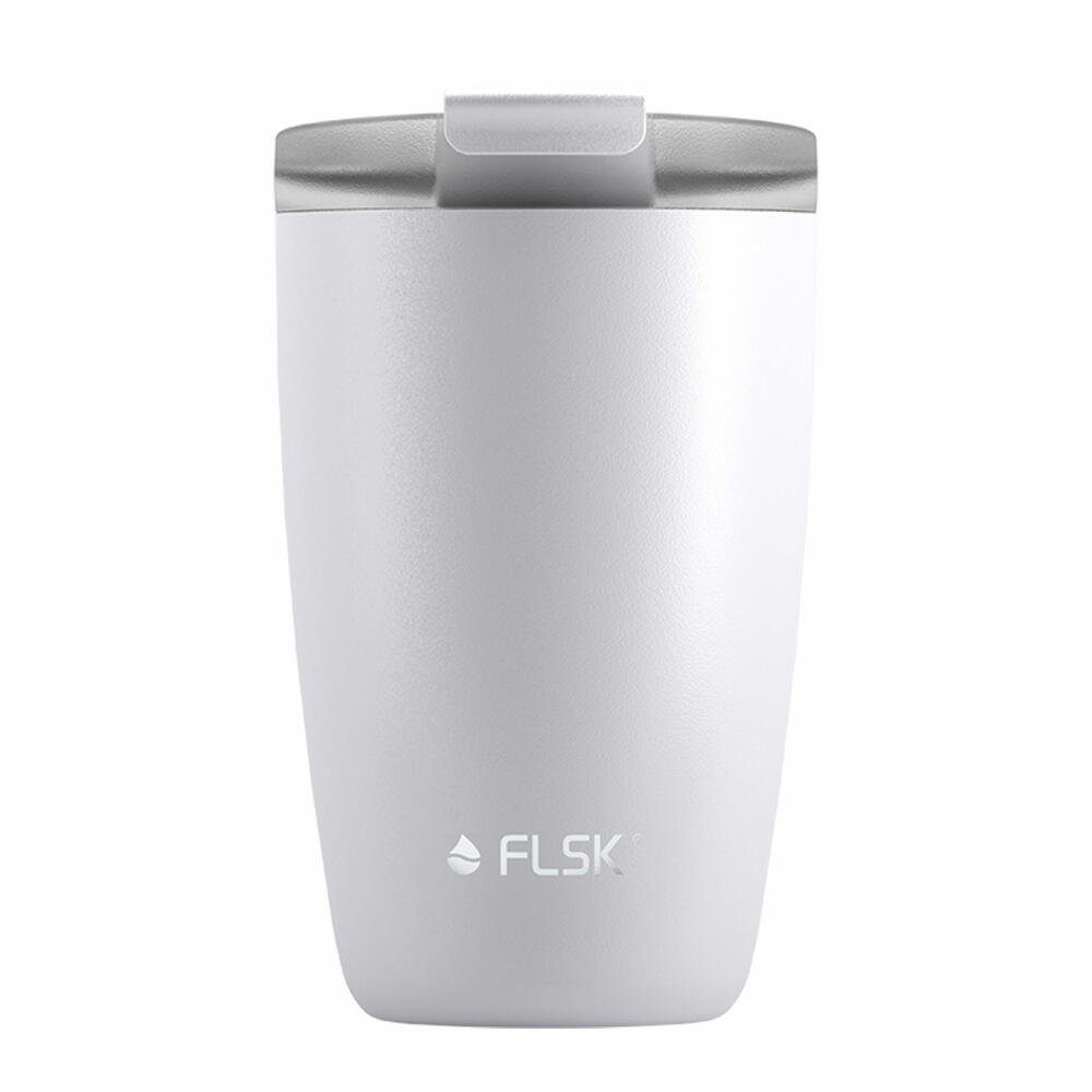 FLSK Coffee-to-go-Becher CUP White 350 ml, Edelstahl | Thermobecher