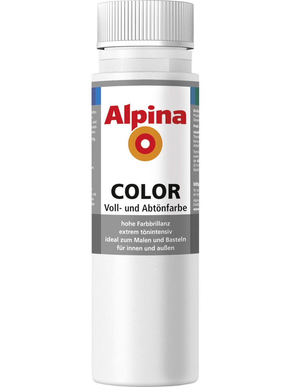 Alpina Vollton- und Abtönfarbe Alpina Color Abtönfarbe snow white 250 ml