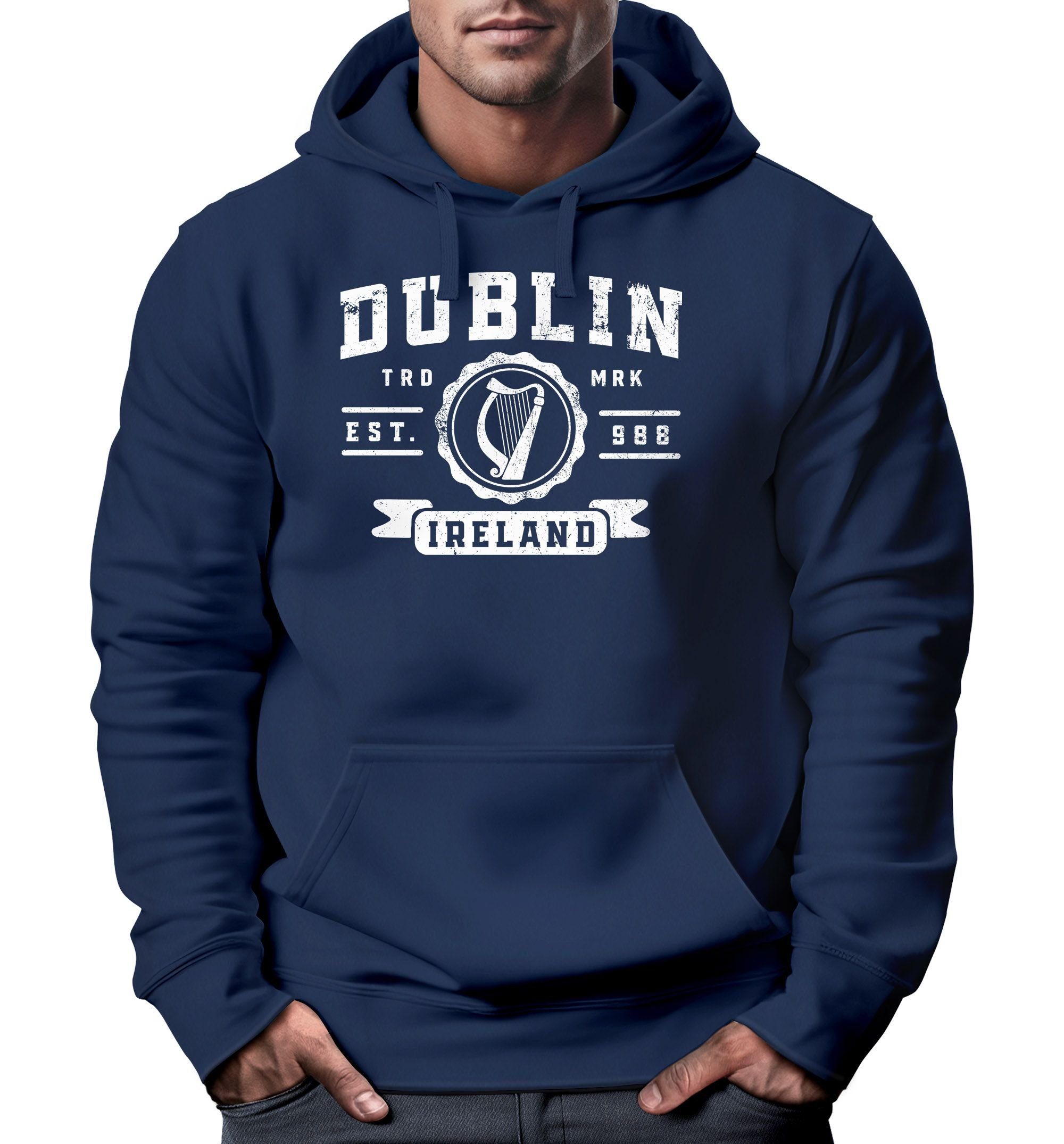 Neverless Hoodie »Hoodie Herren Dublin Irland Retro Design Print Aufdruck  Kapuzen-Pullover Männer Fashion Streetstyle Neverless®« online kaufen | OTTO
