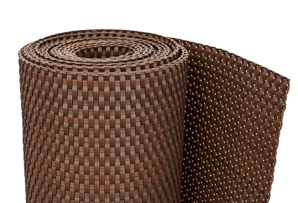 dynamic24 Balkonsichtschutz Polyrattan PVC Sichtschutz Matte günstig online kaufen