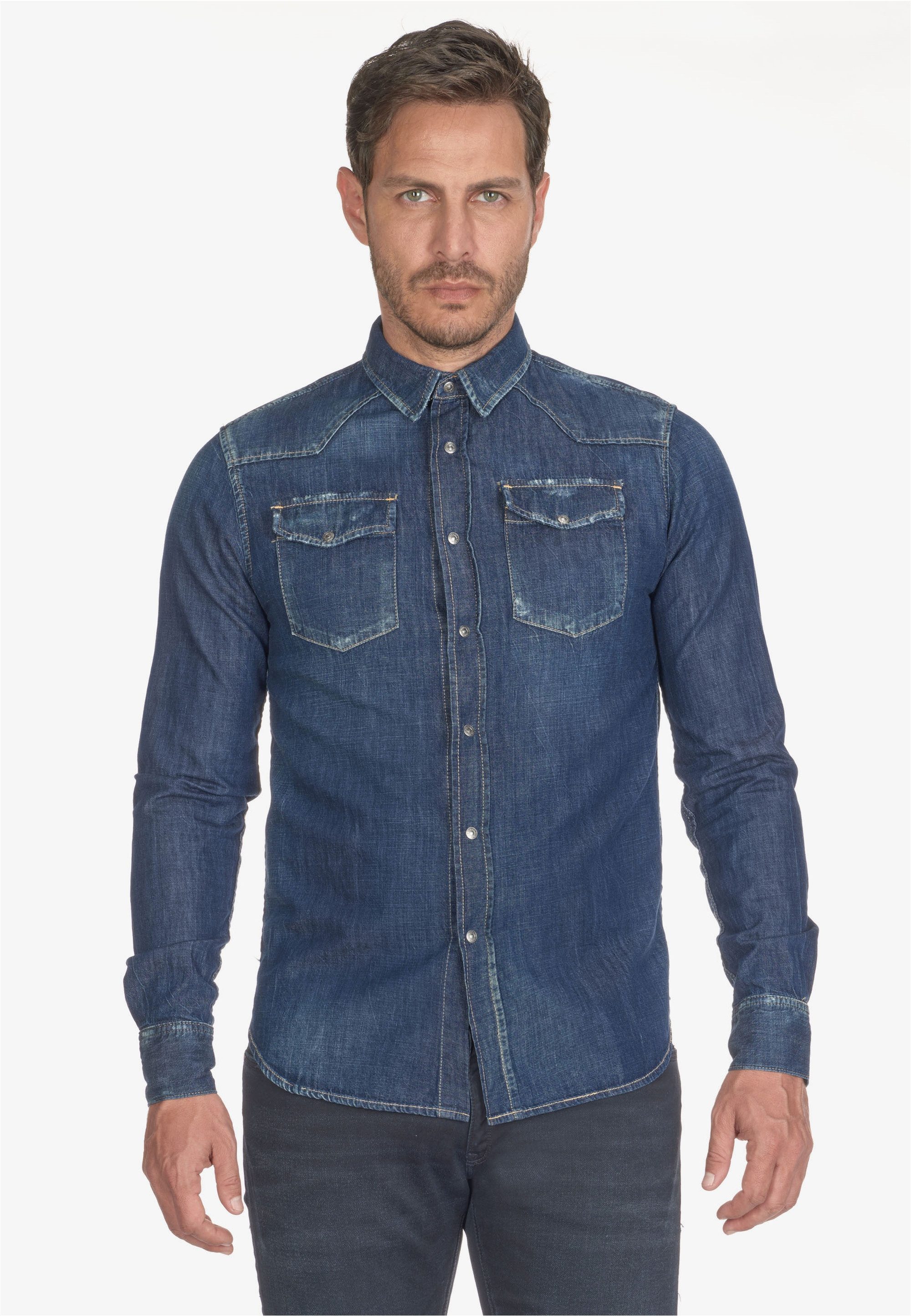 Le Temps Des Cerises Jeanshemd JUANITO günstig online kaufen