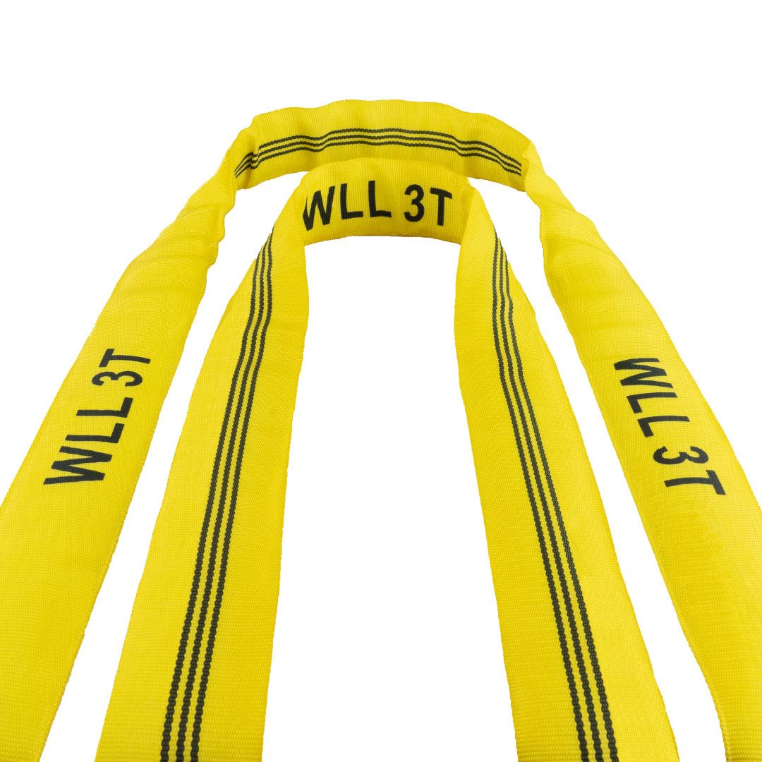 MCS CARGO SECURITY Zurrgurt Rundschlinge rund, 3000 kg, 4 m, Hebeschlinge, gelb (1-St)