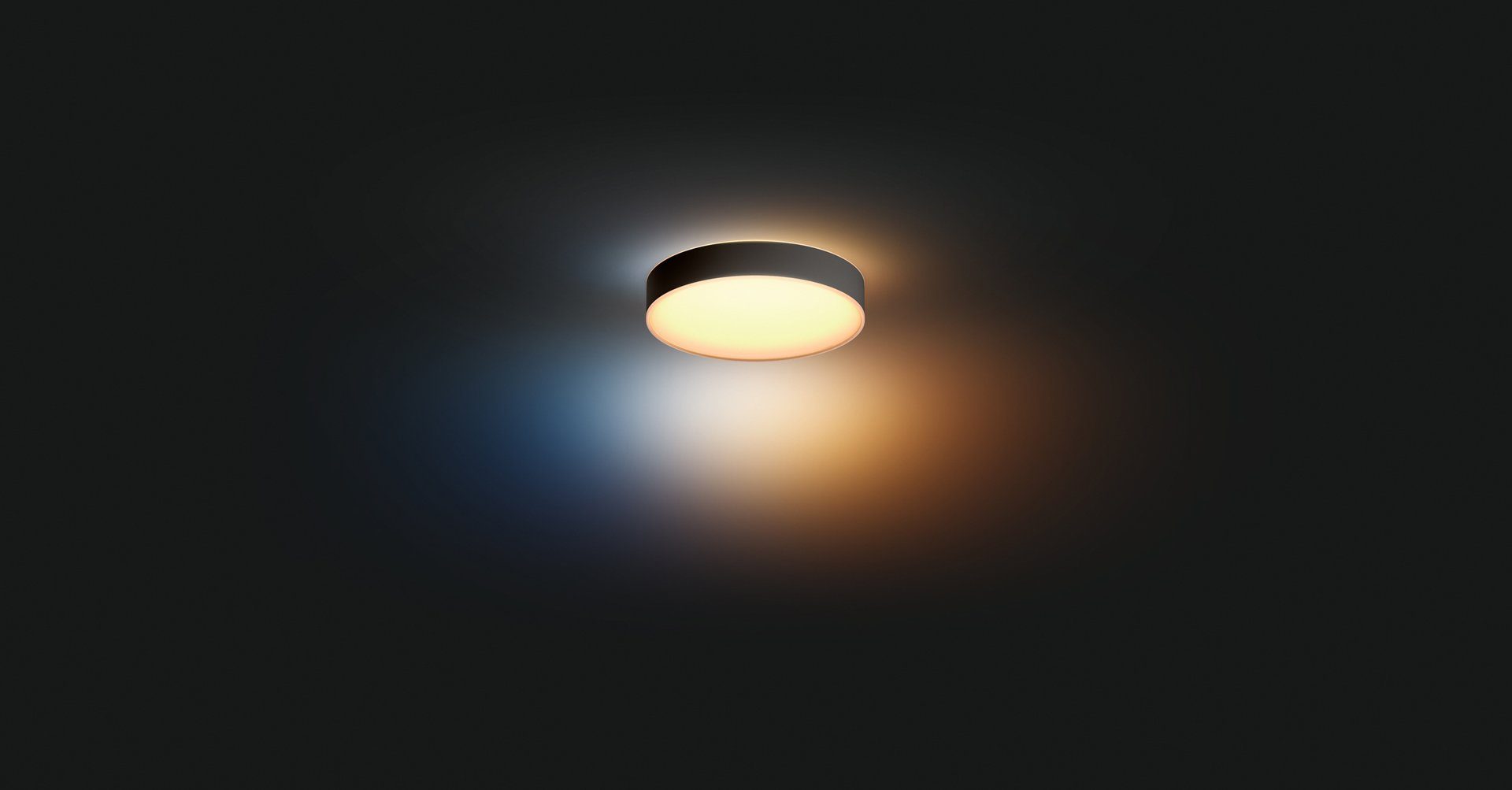 Philips Hue LED fest Enrave, Warmweiß LED Deckenleuchte Dimmfunktion, integriert