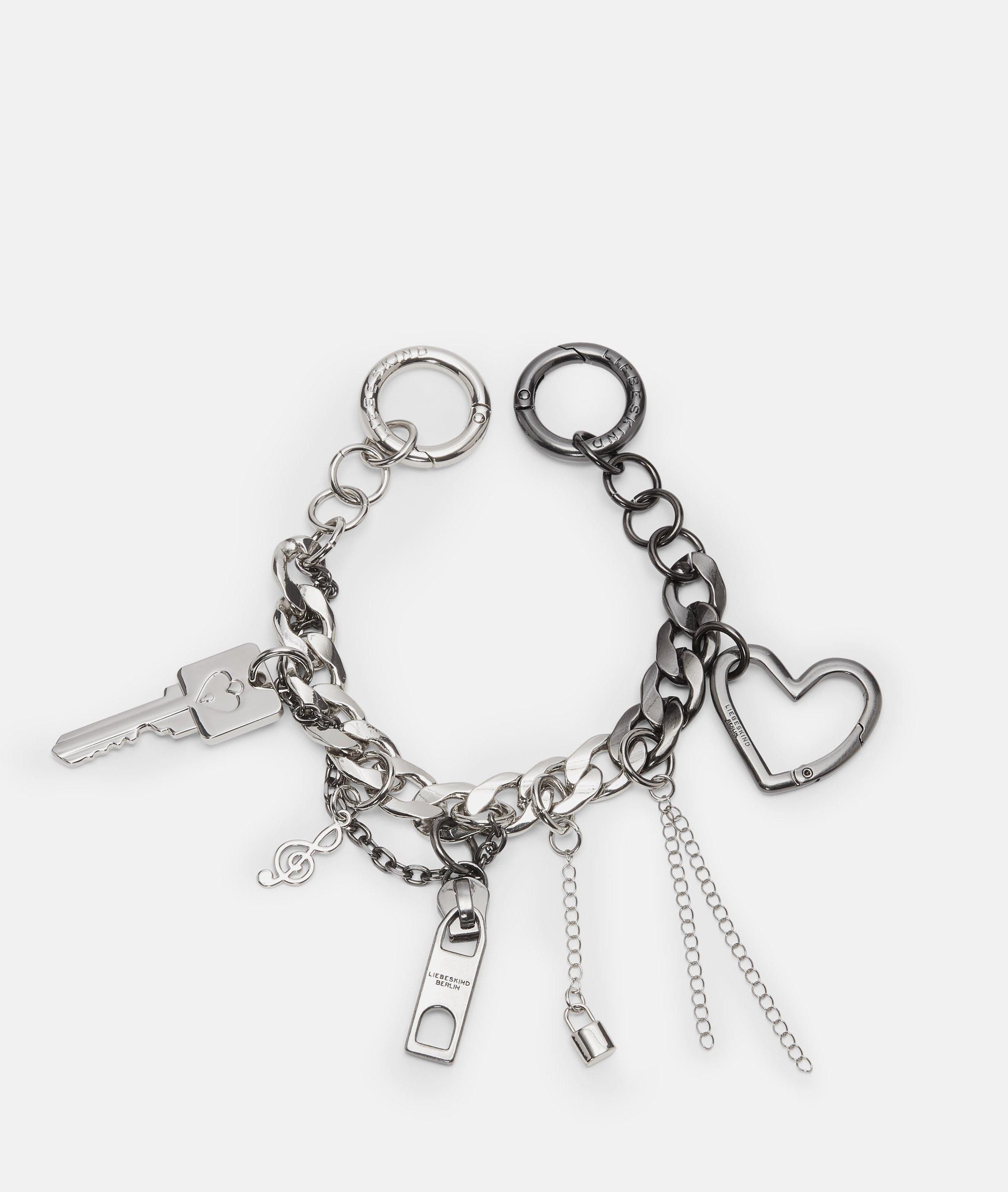 Liebeskind Berlin Schlüsselanhänger Salzburg Chain, Charm mit Anhängern