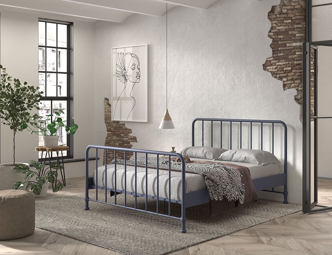 Vipack Metallbett "Bronxx, standfest gebaut, gradlinige Optik in zeitlosem günstig online kaufen