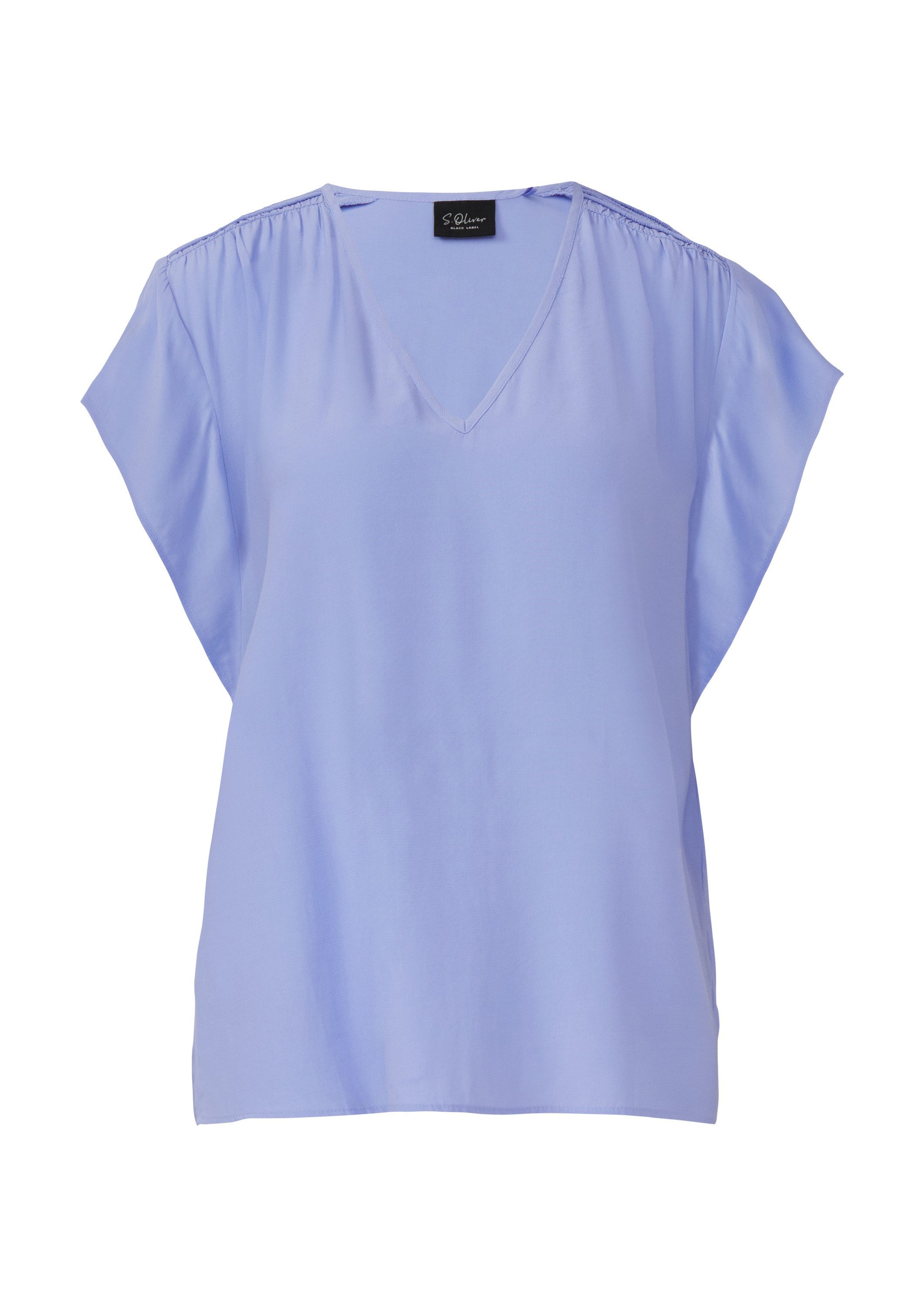 s.Oliver Kurzarmbluse Bluse (1-tlg) günstig online kaufen