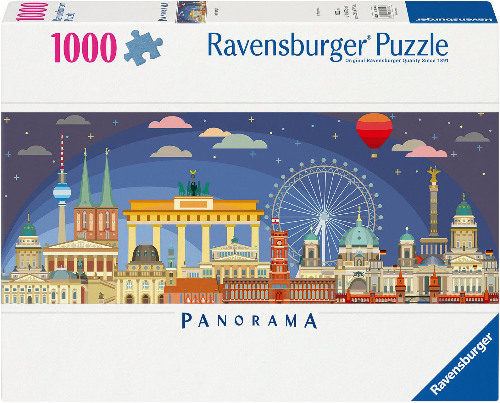 Ravensburger Puzzle Panorama, Nachts in Berlin, 1000 Puzzleteile, Made in G günstig online kaufen