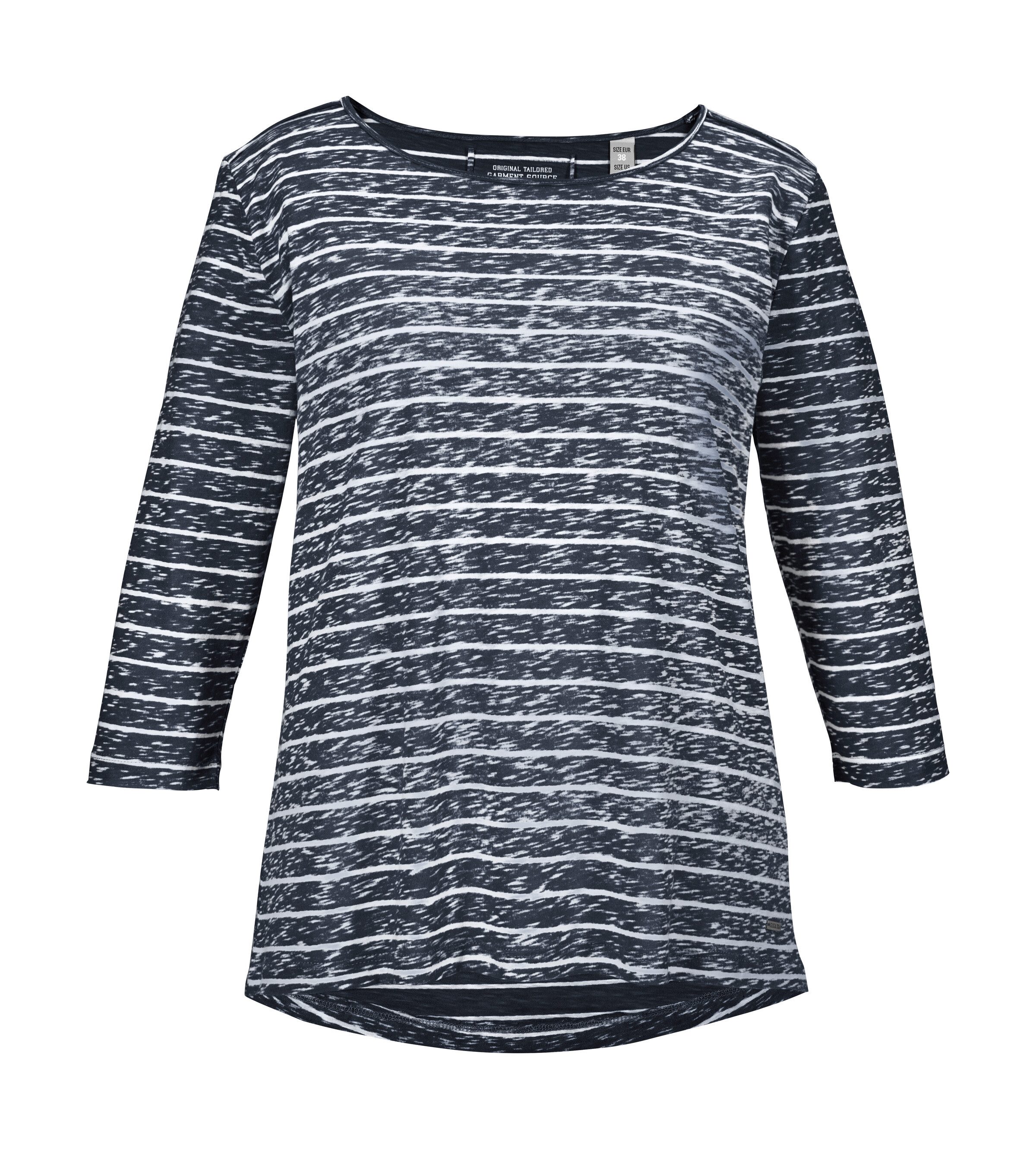 G.I.G.A. DX by killtec T-Shirt GS 26 WMN TSHRT Gestreiftes 3/4-Arm T-Shirt, 100% Baumwolle, Carbon Finish