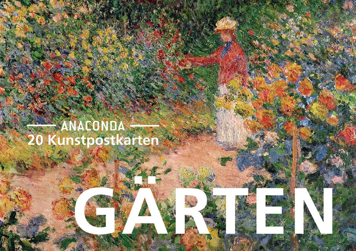 Anaconda Verlag Postkarte Postkarten-Set Gärten: 18 Kunstpostkarten aus hochwertigem Karton.