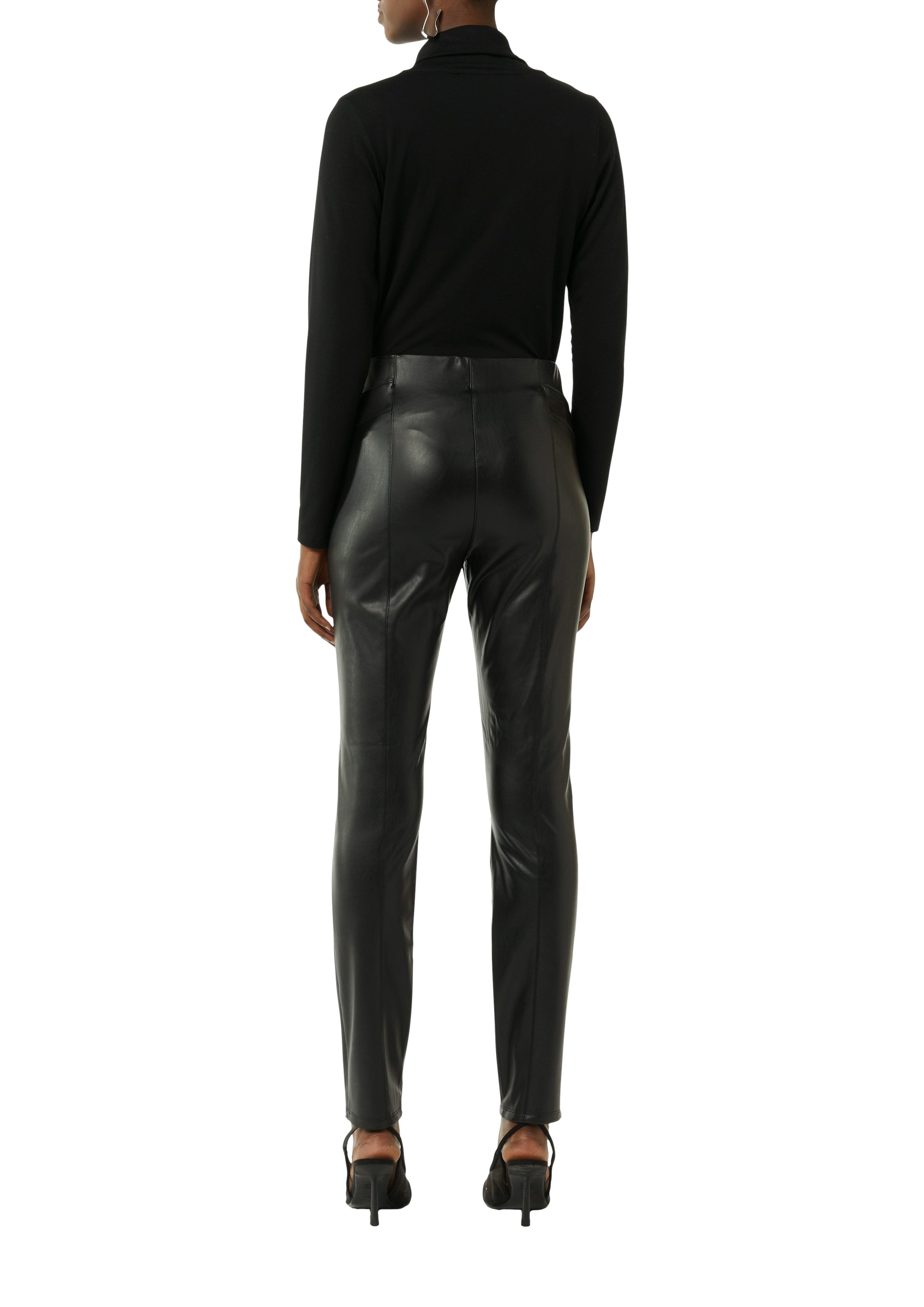 Comma 7/8-Leggings aus Lederimitat günstig online kaufen