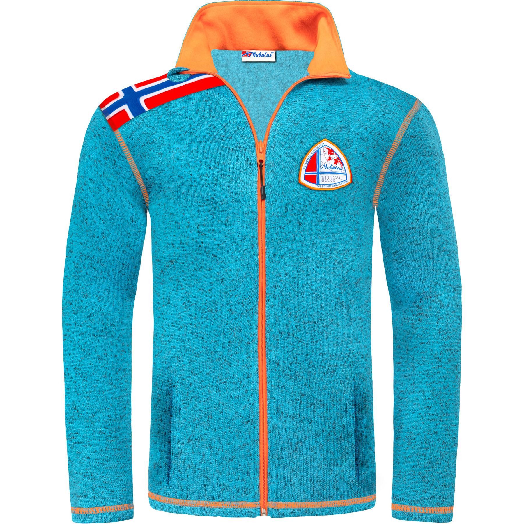 Fleecejacke NORSKY, P5125 - Herren, türkis meliert, S
