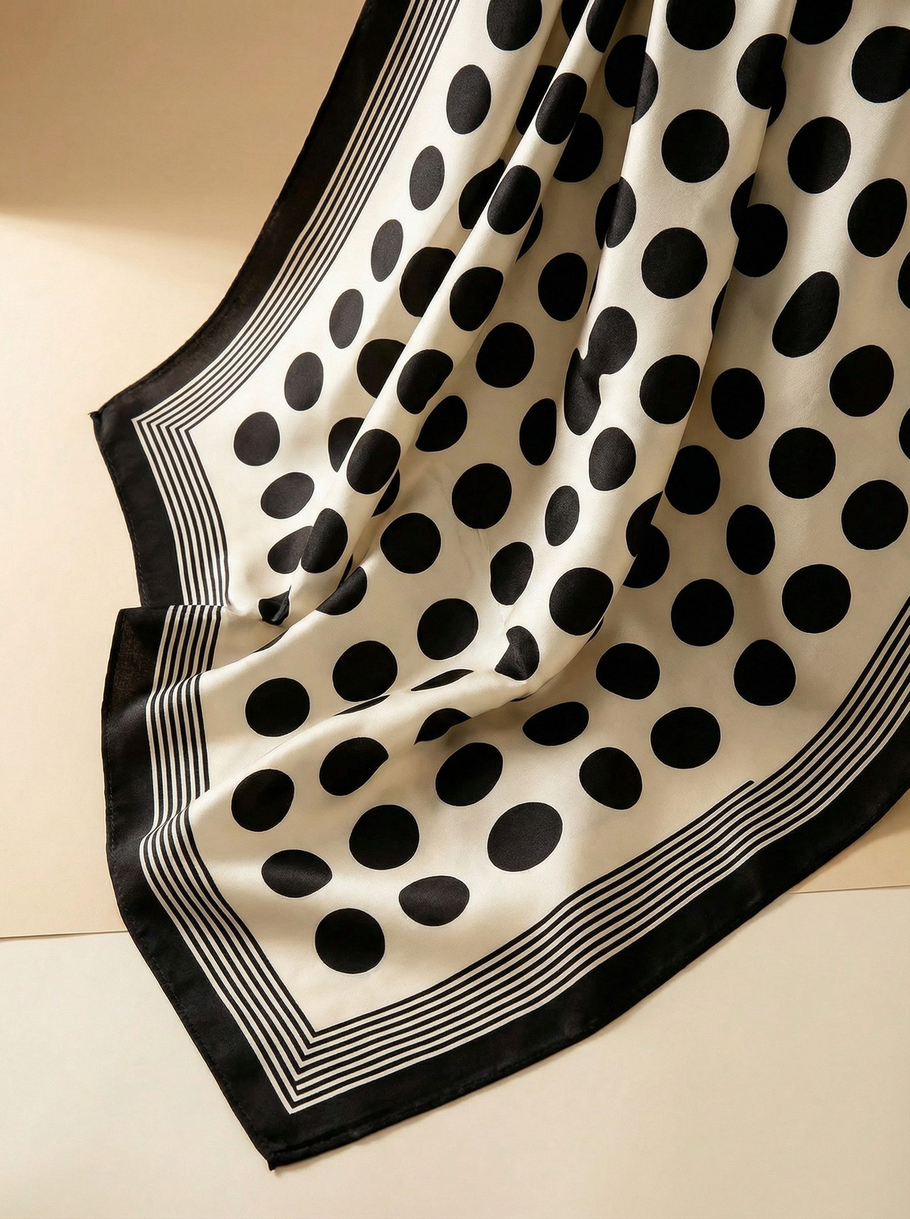 Kleelein Seidentuch Seidentuch Klassisch & Vintage Chic 100% Seide Hochwertiger Schal, (Seidentücher-Set), Geometrisches Muster, Polka Dots, Vintage Blütenranken, Premium-Seide