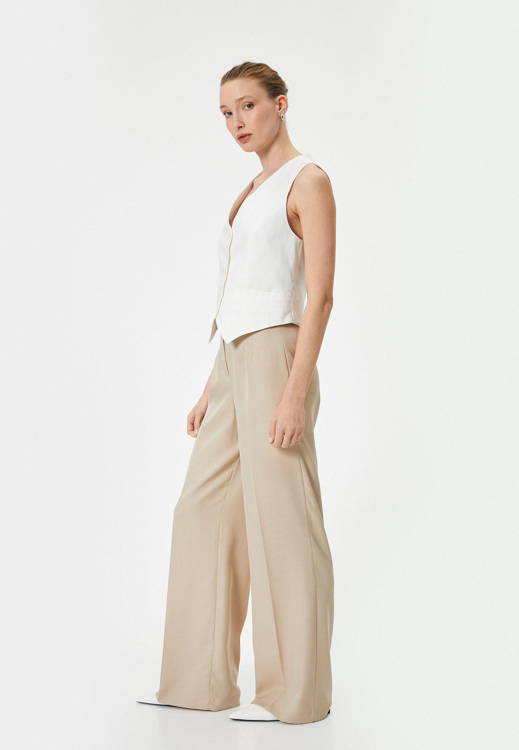 Koton Palazzohose Hohe Leibhöhe Palazzo Palazzohose günstig online kaufen