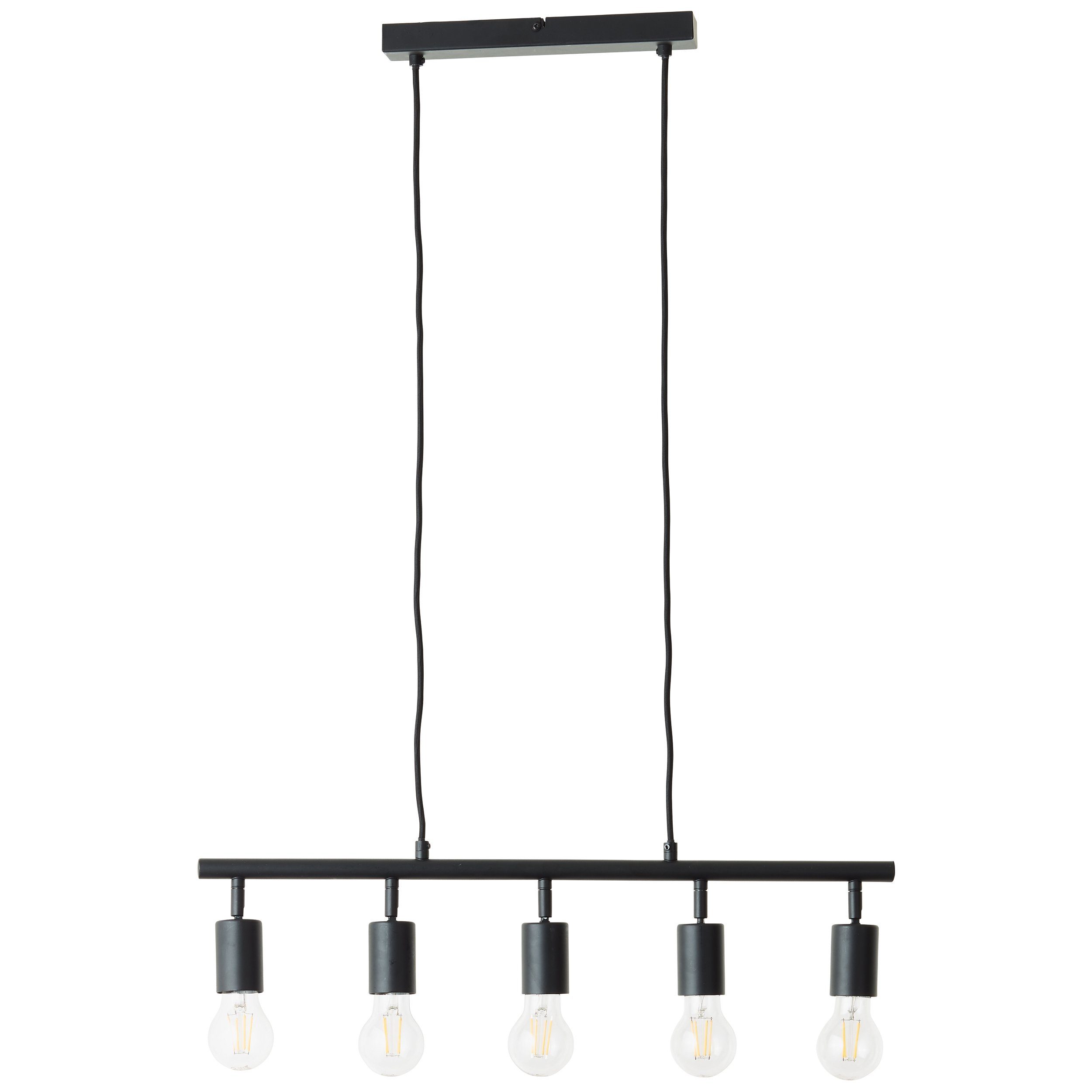 Brilliant Pendelleuchte Tiffany, ohne Leuchtmittel, Hängelampe 90 x 63 cm, E27, höhenverstellbar, Metall/Bambus